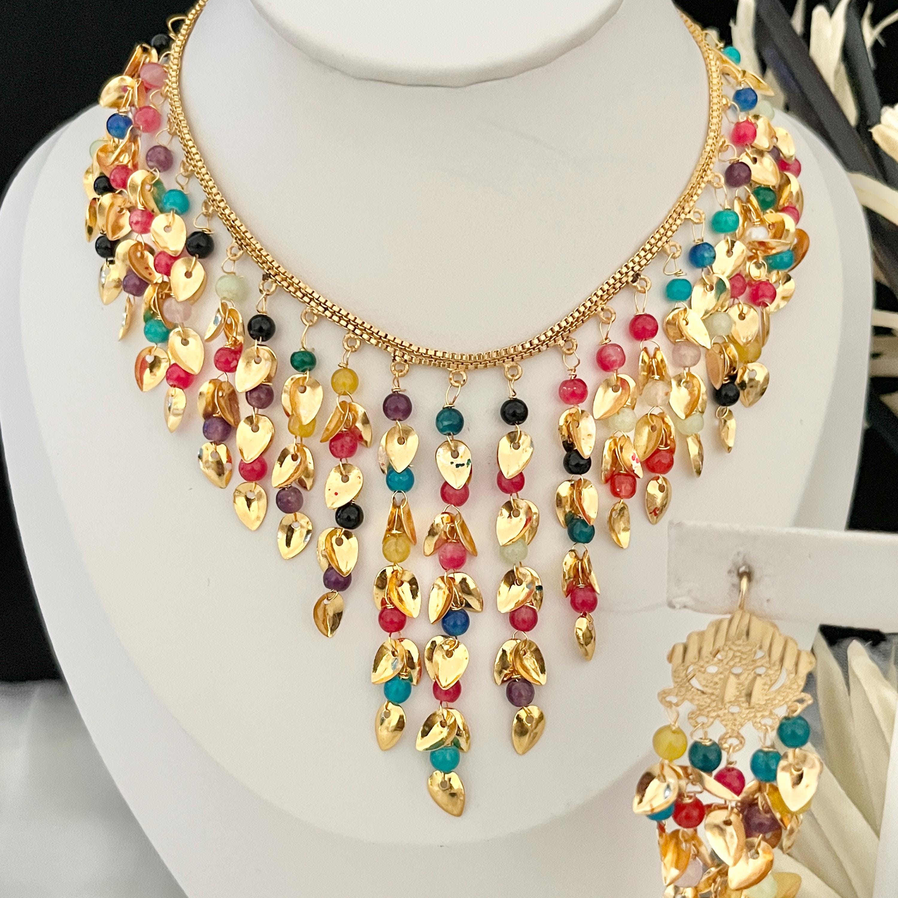 Gold Choker set,Pearl Choker Set jadau Jewelry,Punjabi Wedding Jewelry,Pakistani Bridal Jewelry,Hyderabad Jewelry,Patra Gold Traditional Set
