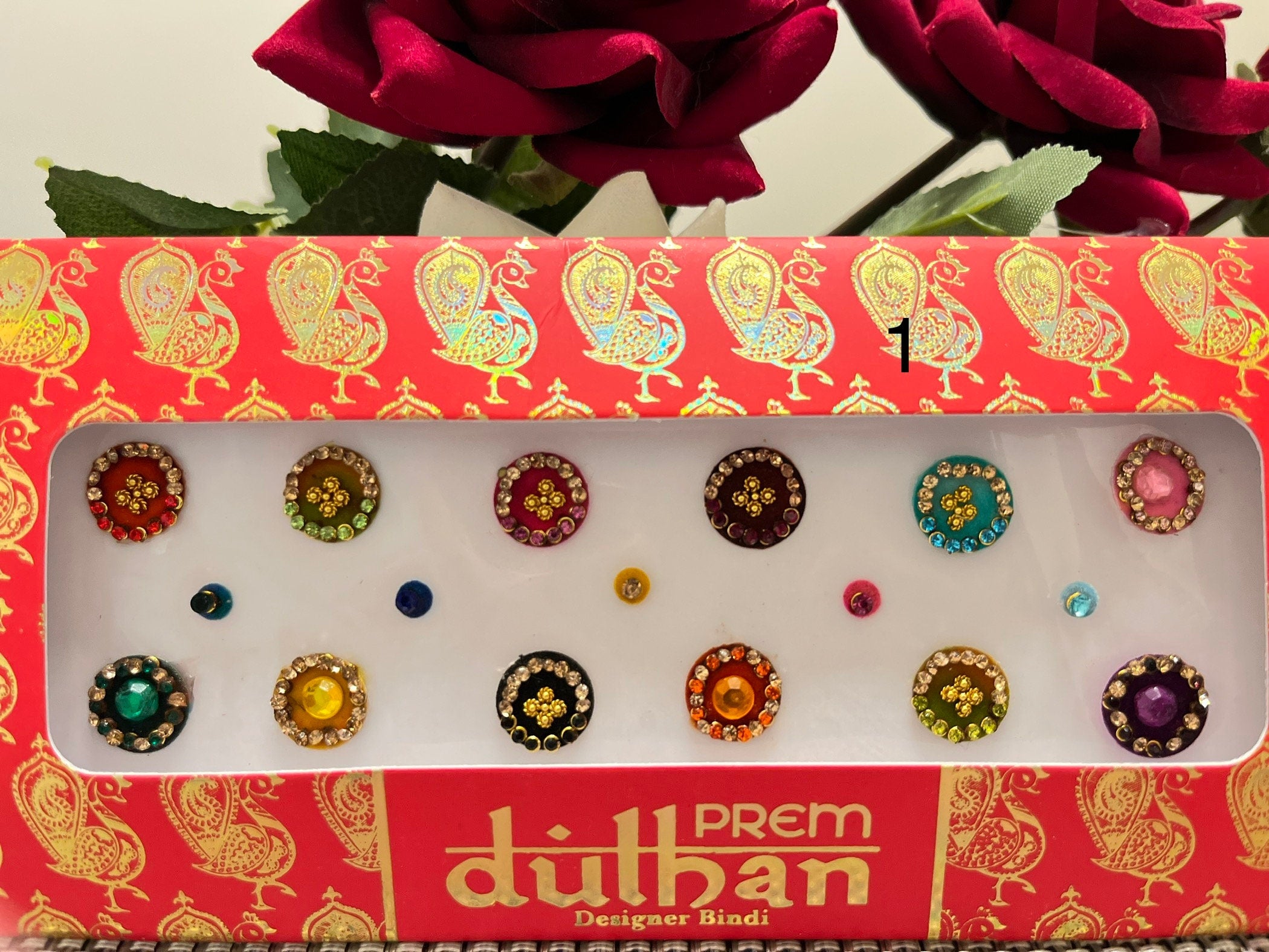 Indian Punjabi Bollywood traditional Fancy Bindi Packets Multicolour