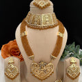 Jadau Long Necklace Rani Haar with crystal beads.