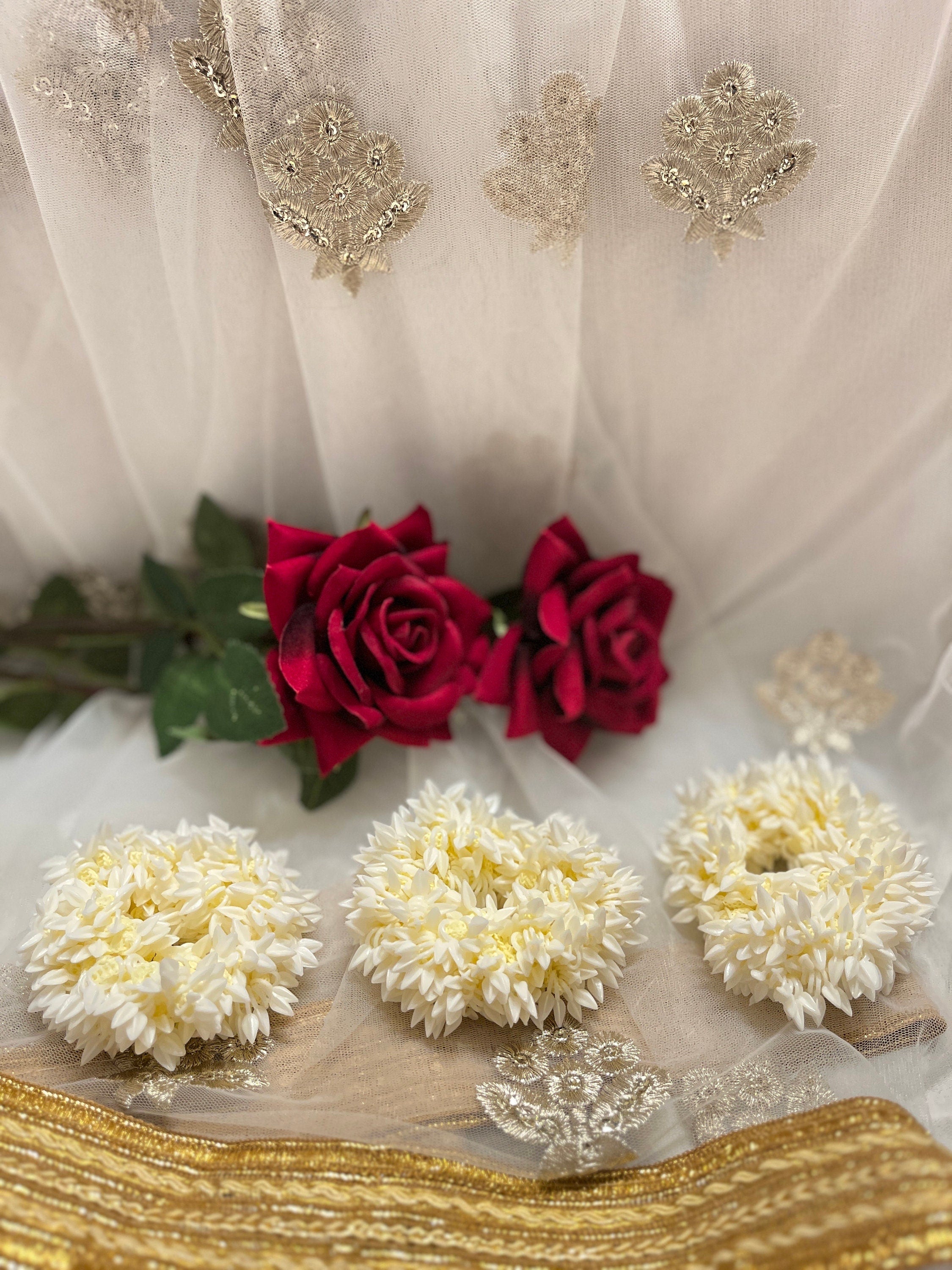 Jasmine Scented Floral Hair Tie/Gajra/Mogra