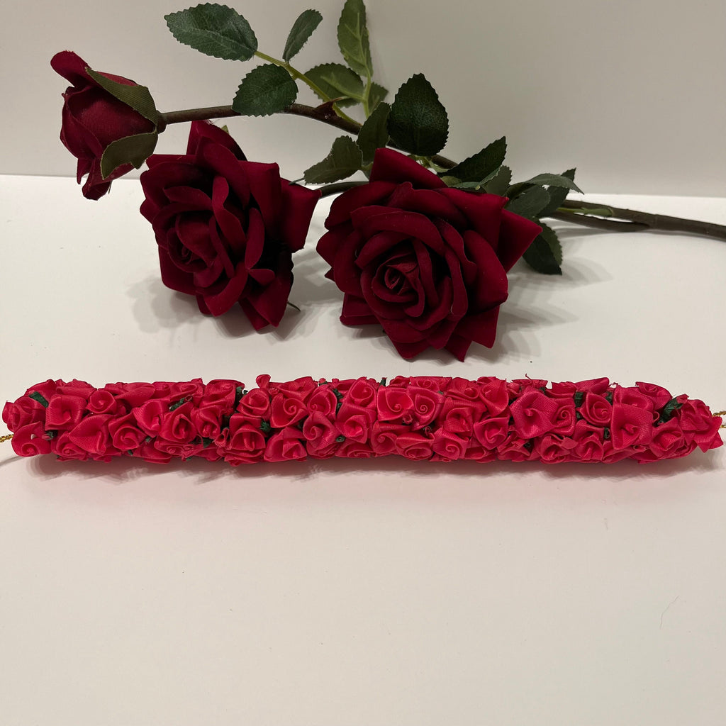 Resuable Gajra hair accessories tiara, made of foam fabric. Bharatanatyam / kuchipudi dance / weddings/ events/ bride / hair accessories