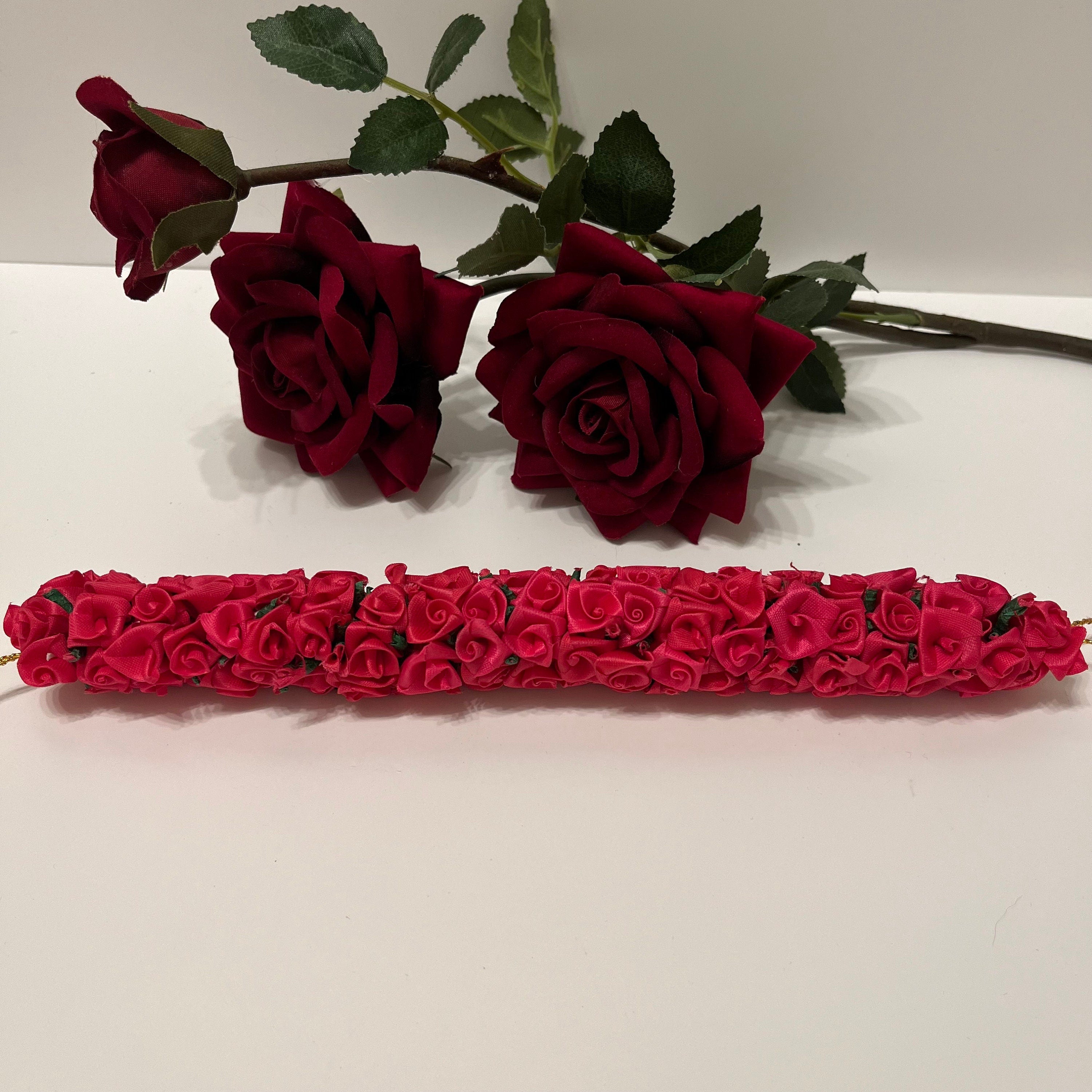 Resuable Gajra hair accessories tiara, made of foam fabric. Bharatanatyam / kuchipudi dance / weddings/ events/ bride / hair accessories