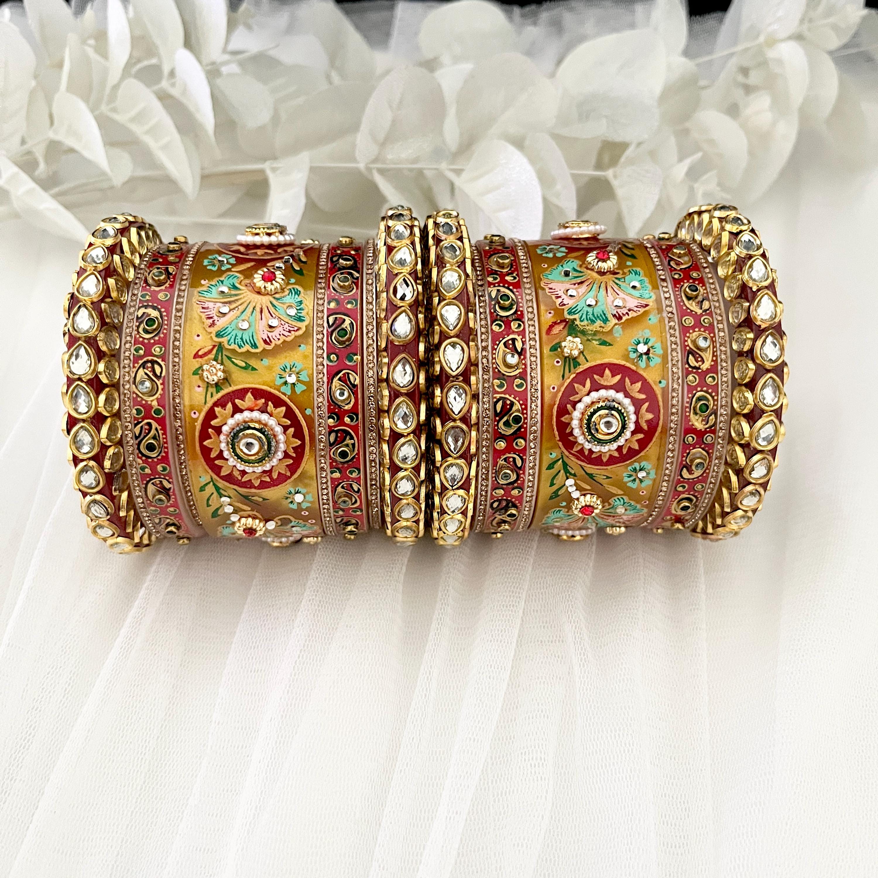 Kundan Bridal Chura: Traditional Indian Wedding Bangles