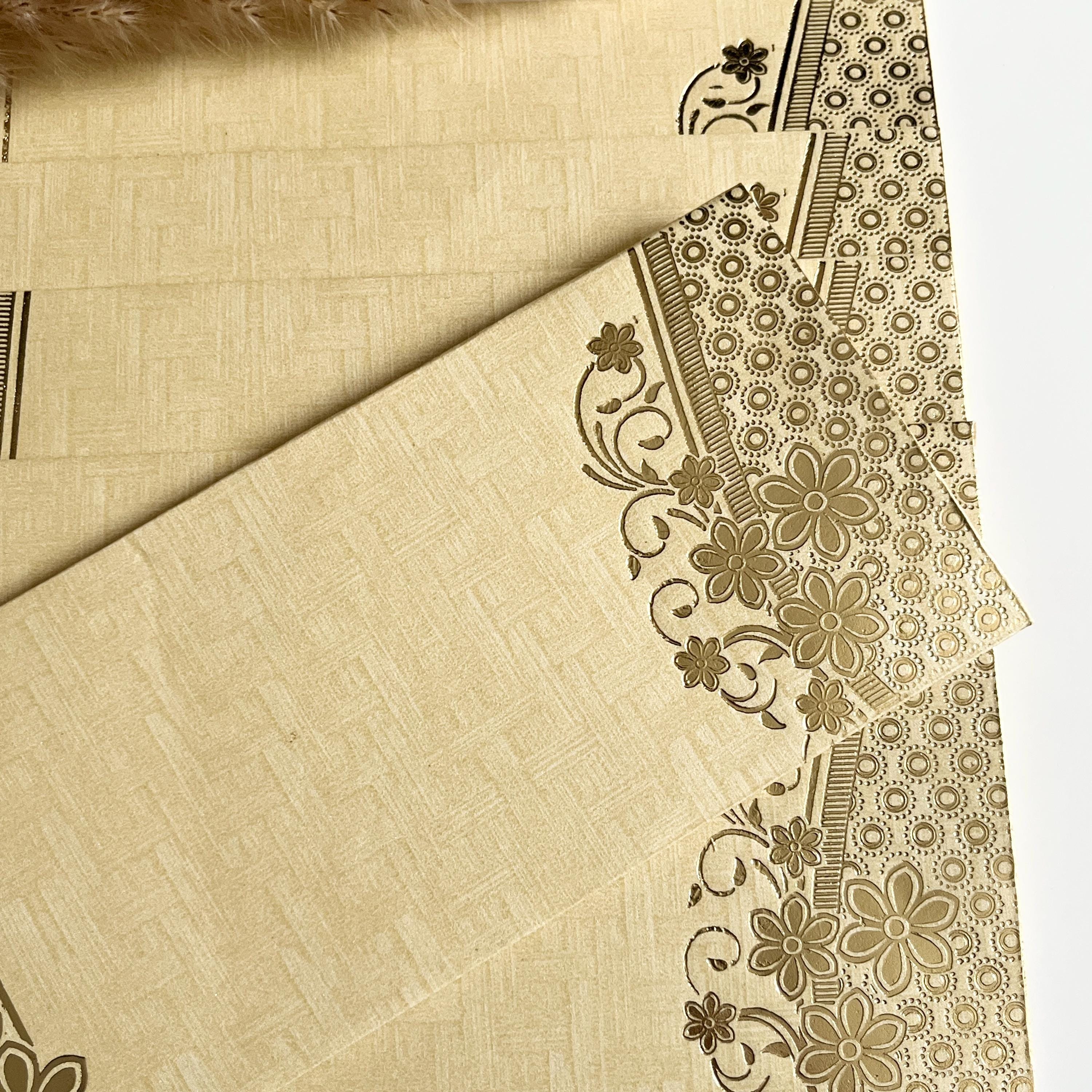 10 Money Envelopes/ Gift Cards/Gold Shagun Envelopes/ Money Wallets/ Gold Foil Cards
