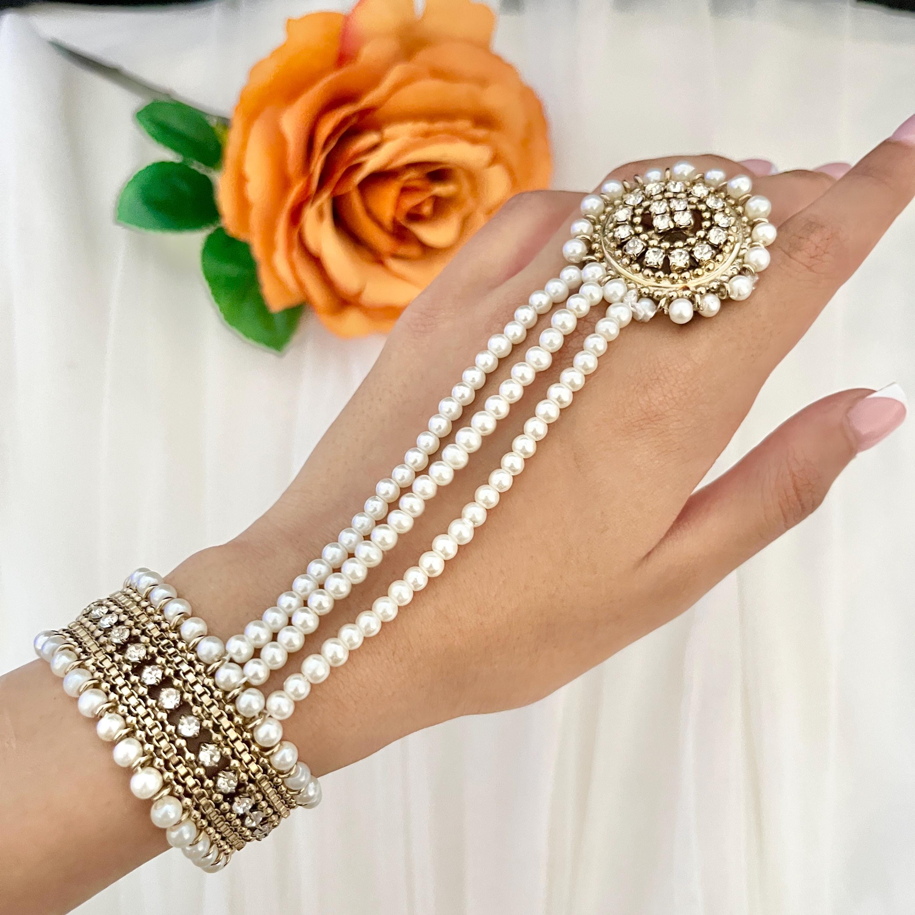 Hath Phool Jewellery, Hath Panja, Bridal Jewellery, Ring Bracelet, Indian Jewellery, indian Bridal Accessories