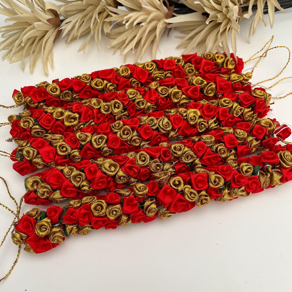 Reusable Gajra Hair Tiara: Foam Fabric Floral Hair Accessories