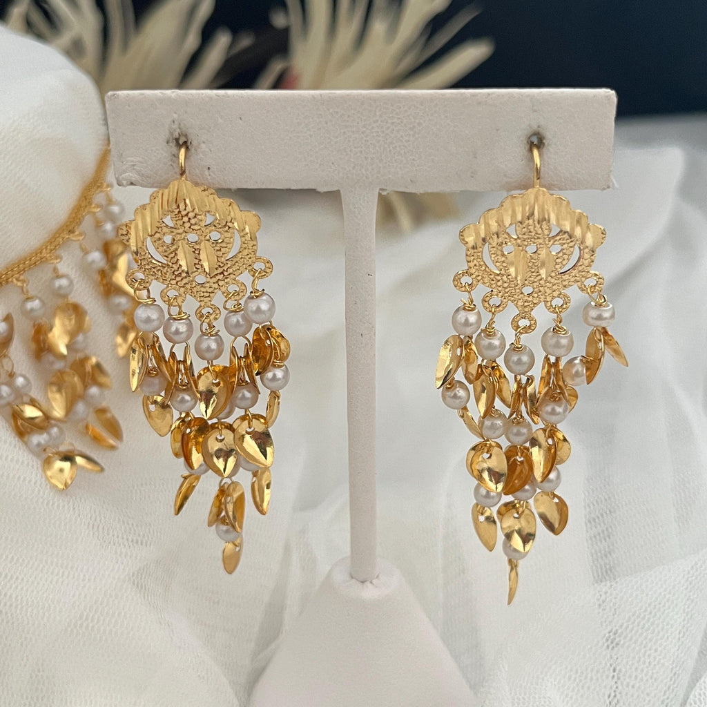 Gold Choker set,Pearl Choker Set jadau Jewelry,Punjabi Wedding Jewelry,Pakistani Bridal Jewelry,Hyderabad Jewelry,Patra Gold Traditional Set