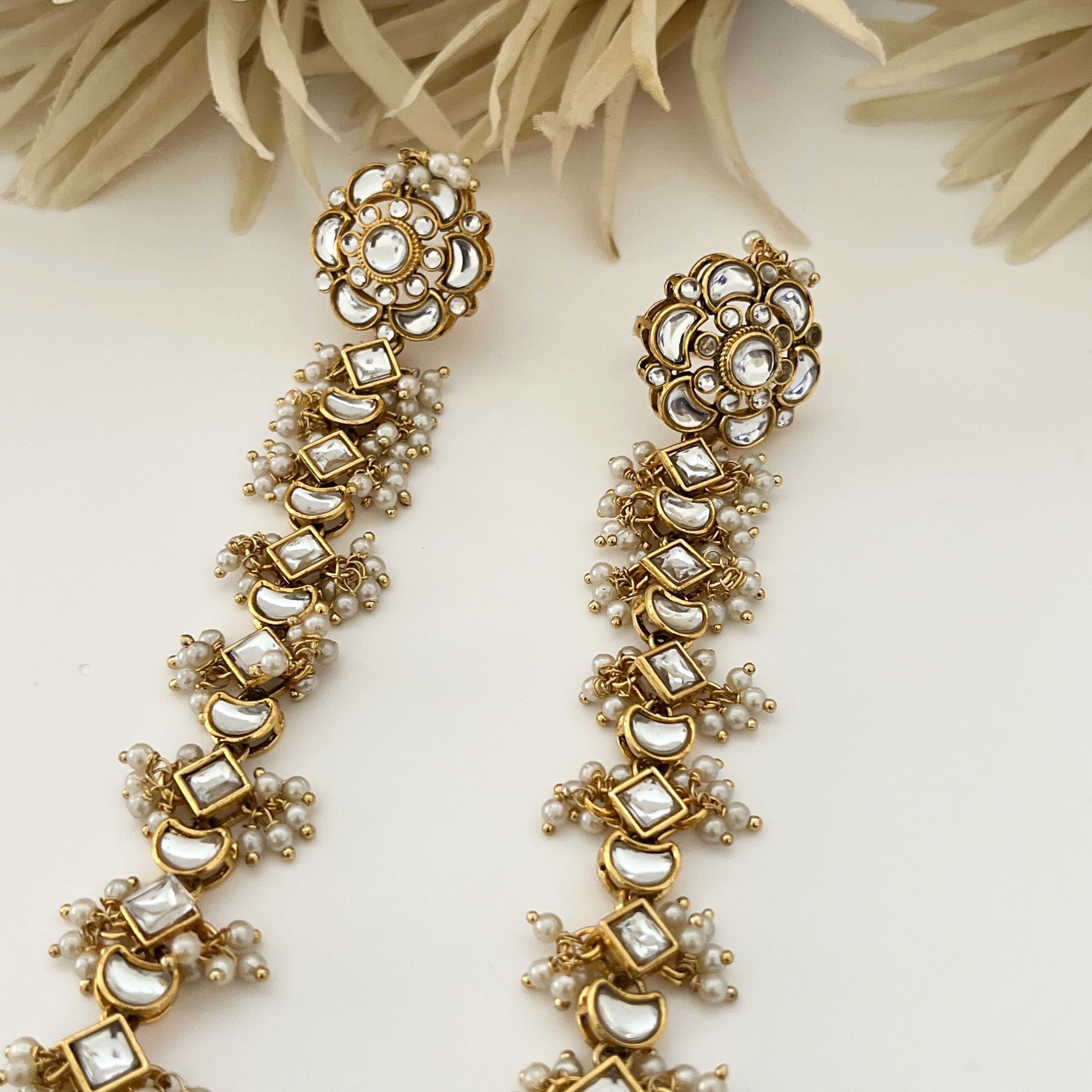 Elegant Kundan hand piece/Hath Panja/Ring attached with bracelet /Indian Jewelry bridal accessories