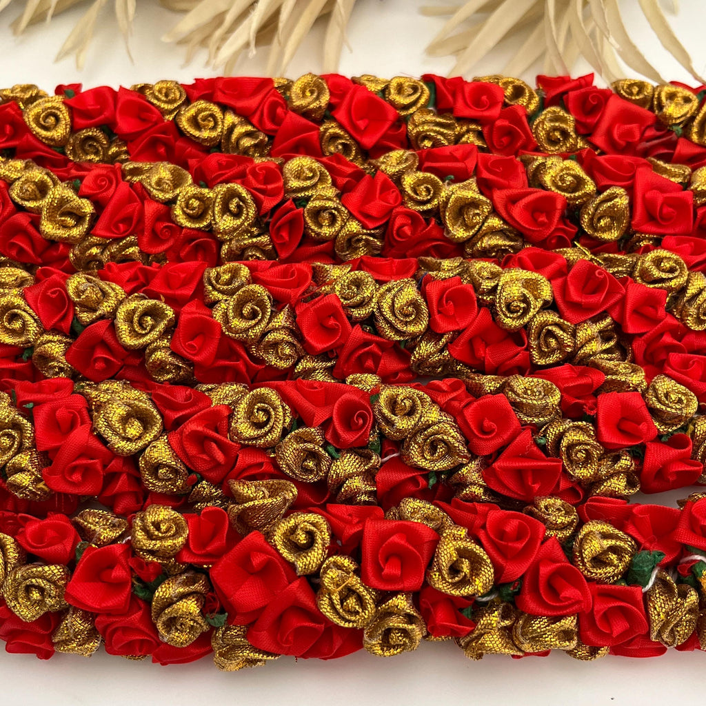 Reusable Gajra Hair Tiara: Foam Fabric Floral Hair Accessories