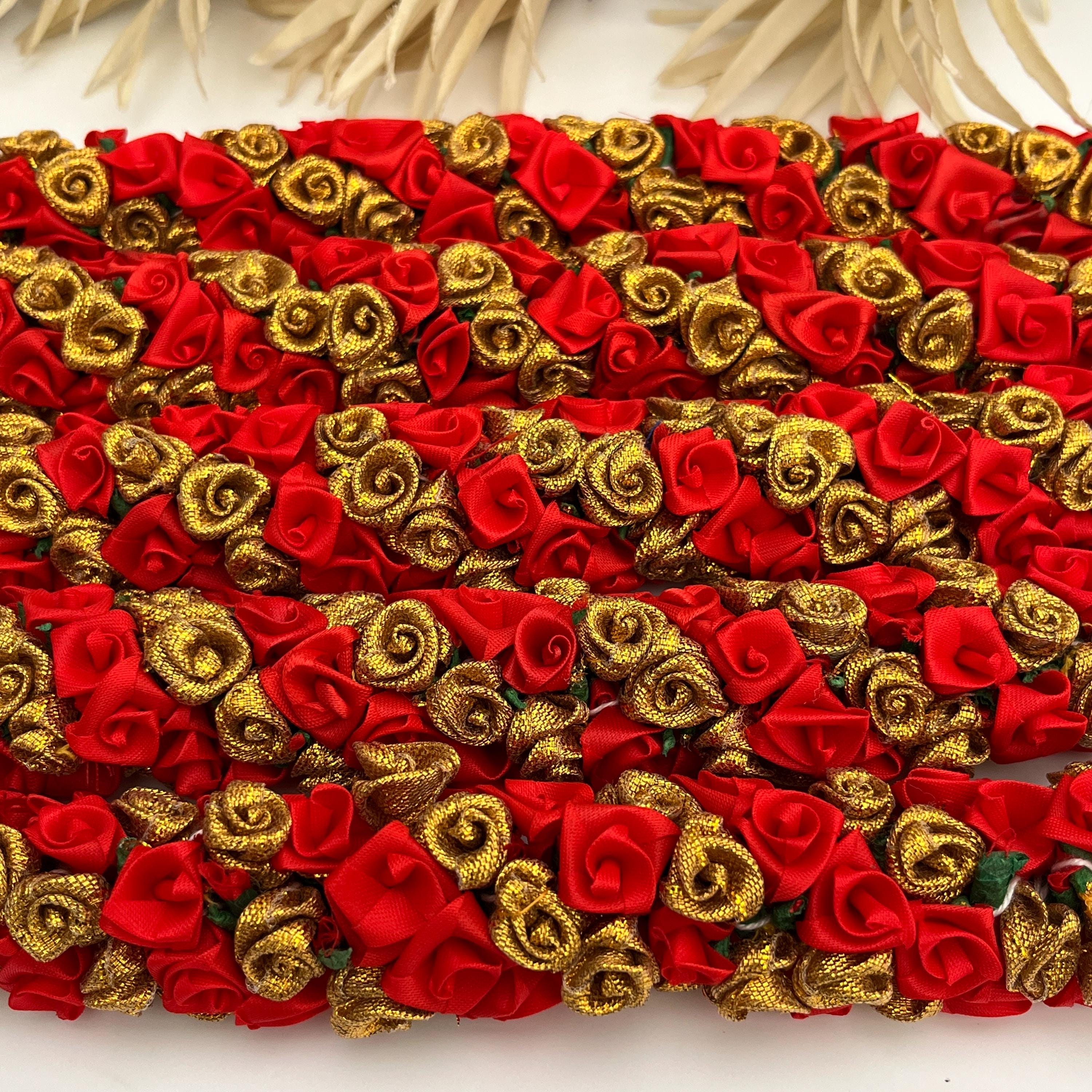 Reusable Gajra Hair Tiara: Foam Fabric Floral Hair Accessories