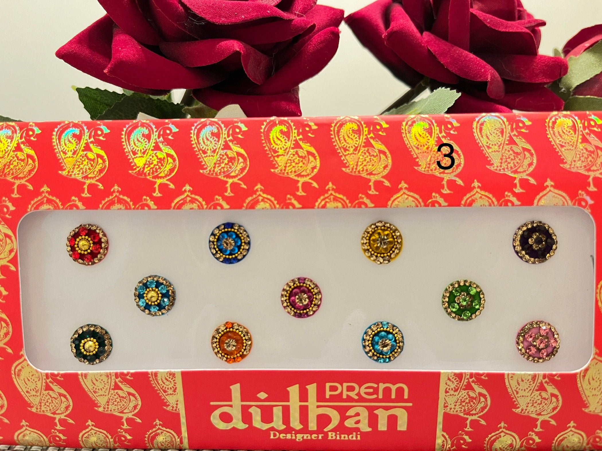 Indian Punjabi Bollywood traditional Fancy Bindi Packets Multicolour