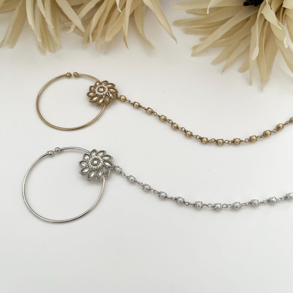 Polki Stone Nath Nose Ring: Indian Bridal Jewelry