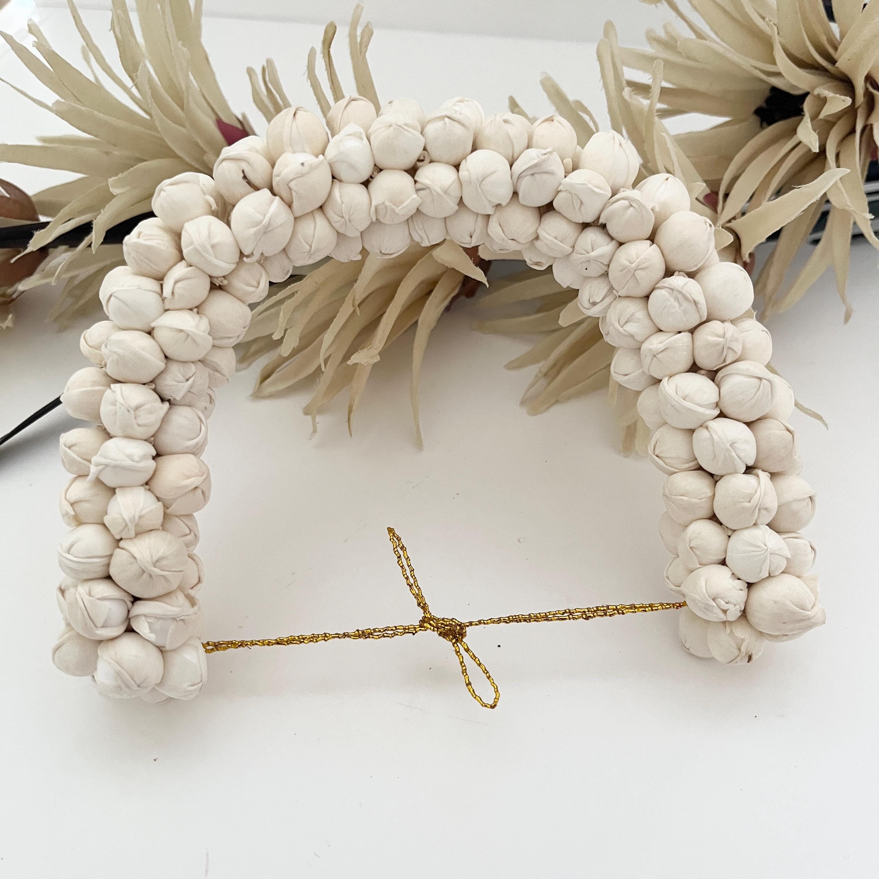 Reusable Gajra Hair Tiara: Foam Fabric Bridal Hair Accessory