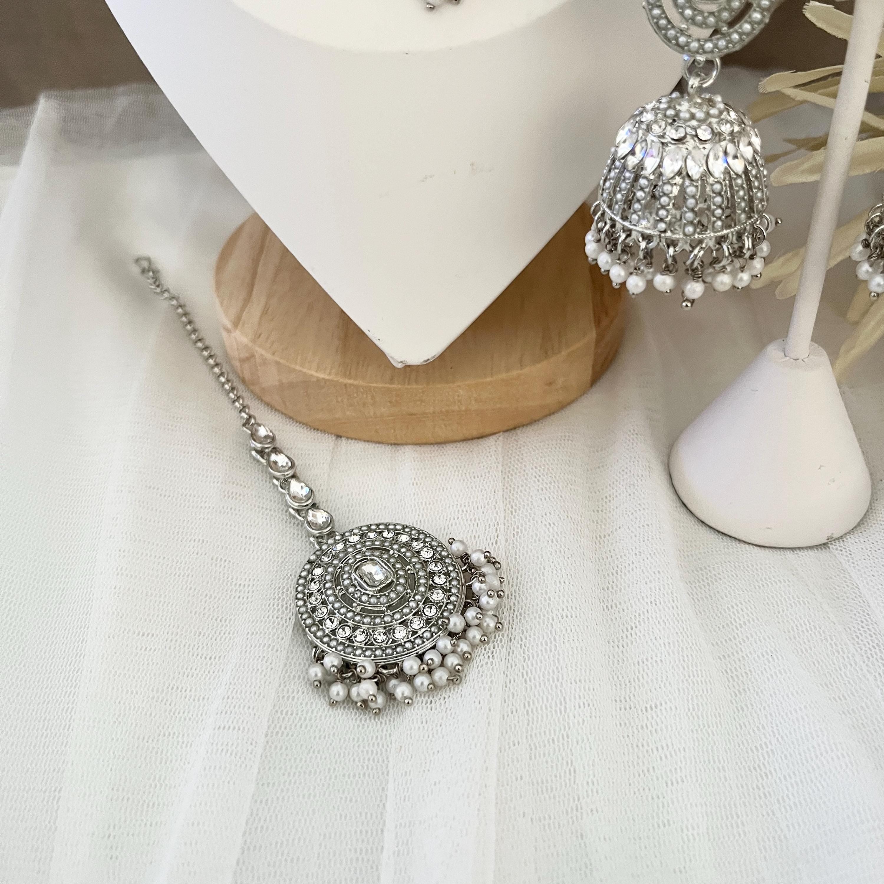 Indian Jewellery, Choker Polki Necklace, Indian Bridal Sets, Pakistani Jewellery, Bollywood, Silver Jewellery