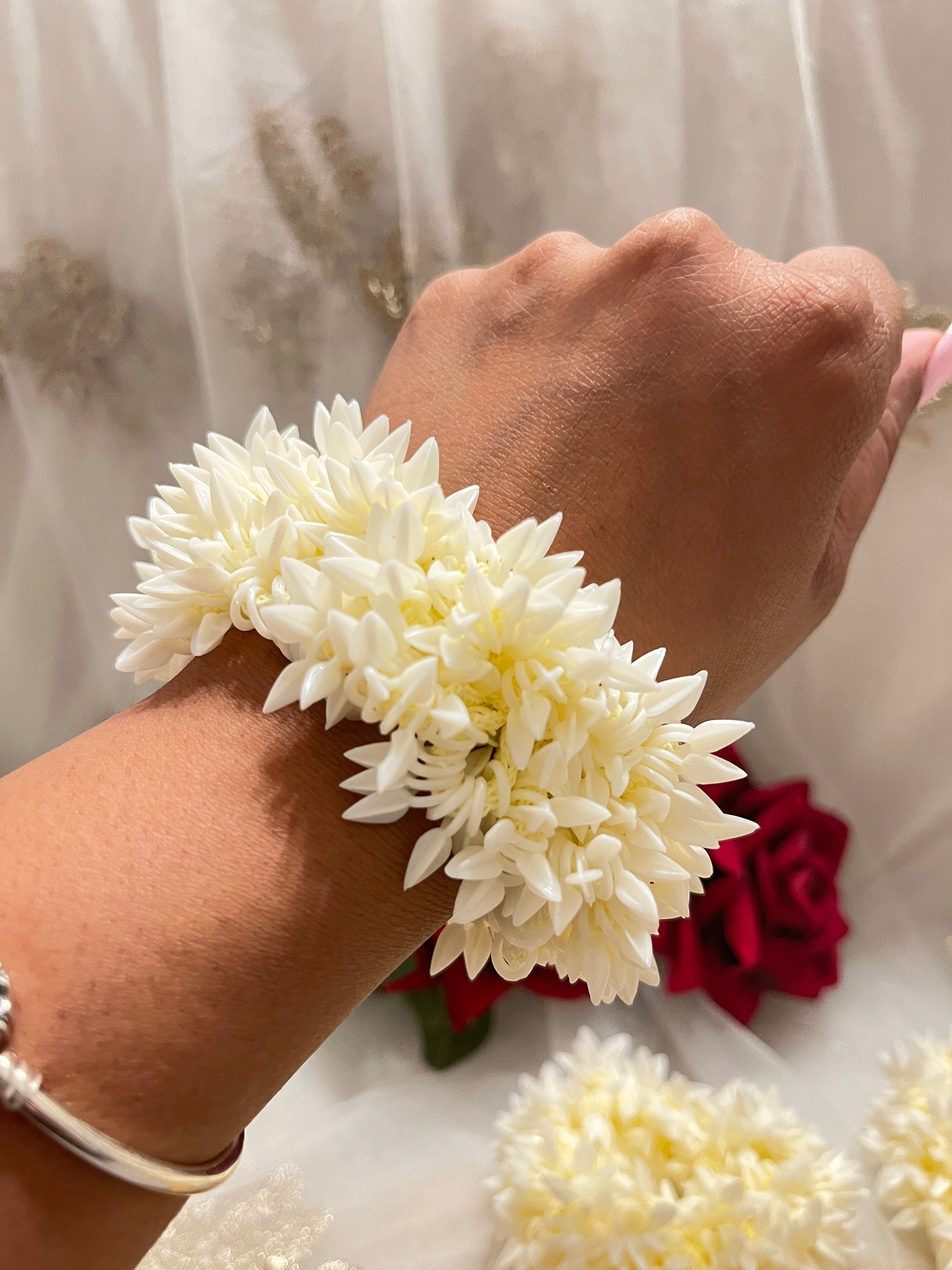 Jasmine Scented Floral Hair Tie/Gajra/Mogra