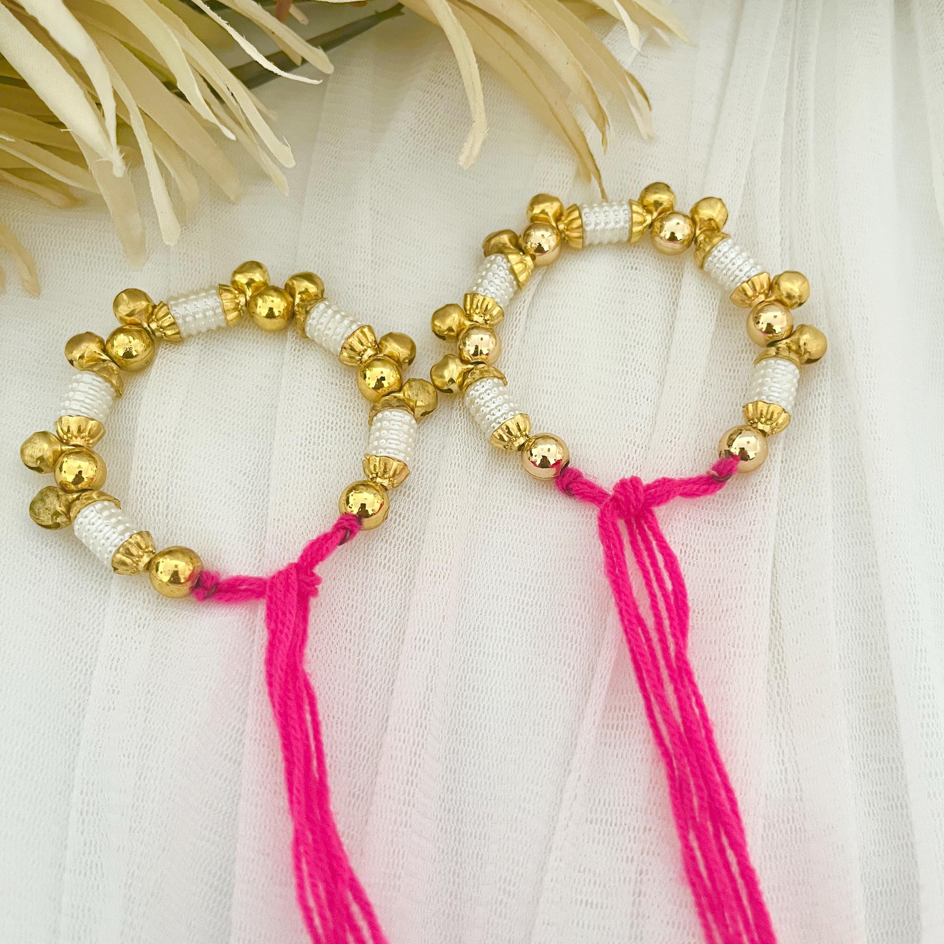 Bracelet Ganney & Atta Mauli Ball Indian Punjabi Wedding Maiyan Ceremony Haldi Ceremony Wedding Momento Favours Gift Fancy Gane Gaanas