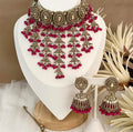 Polki Gold jewellery with Jhumka Earrings
