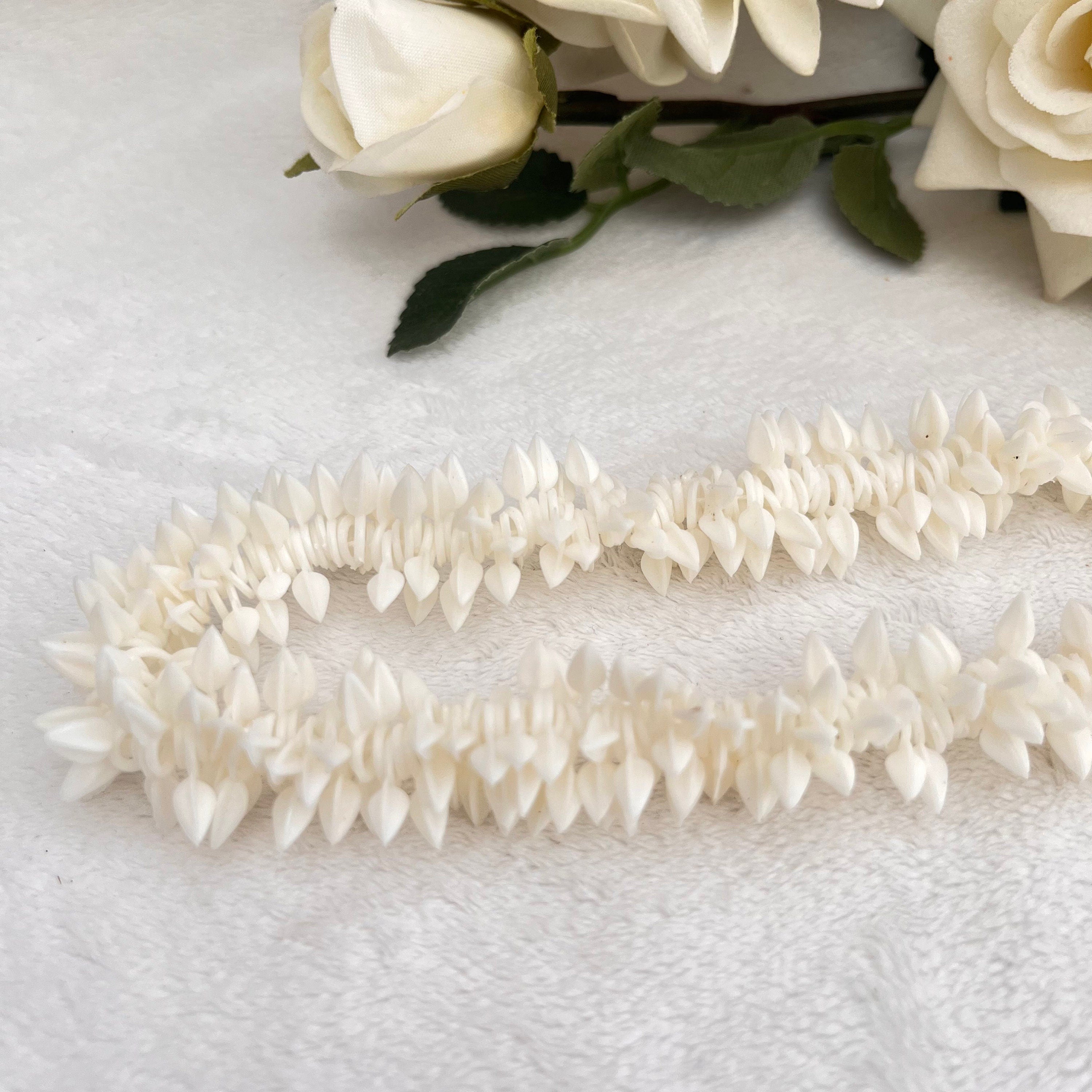 Jasmine Scented Long Floral Hair Tie/Gajra/Mogra
