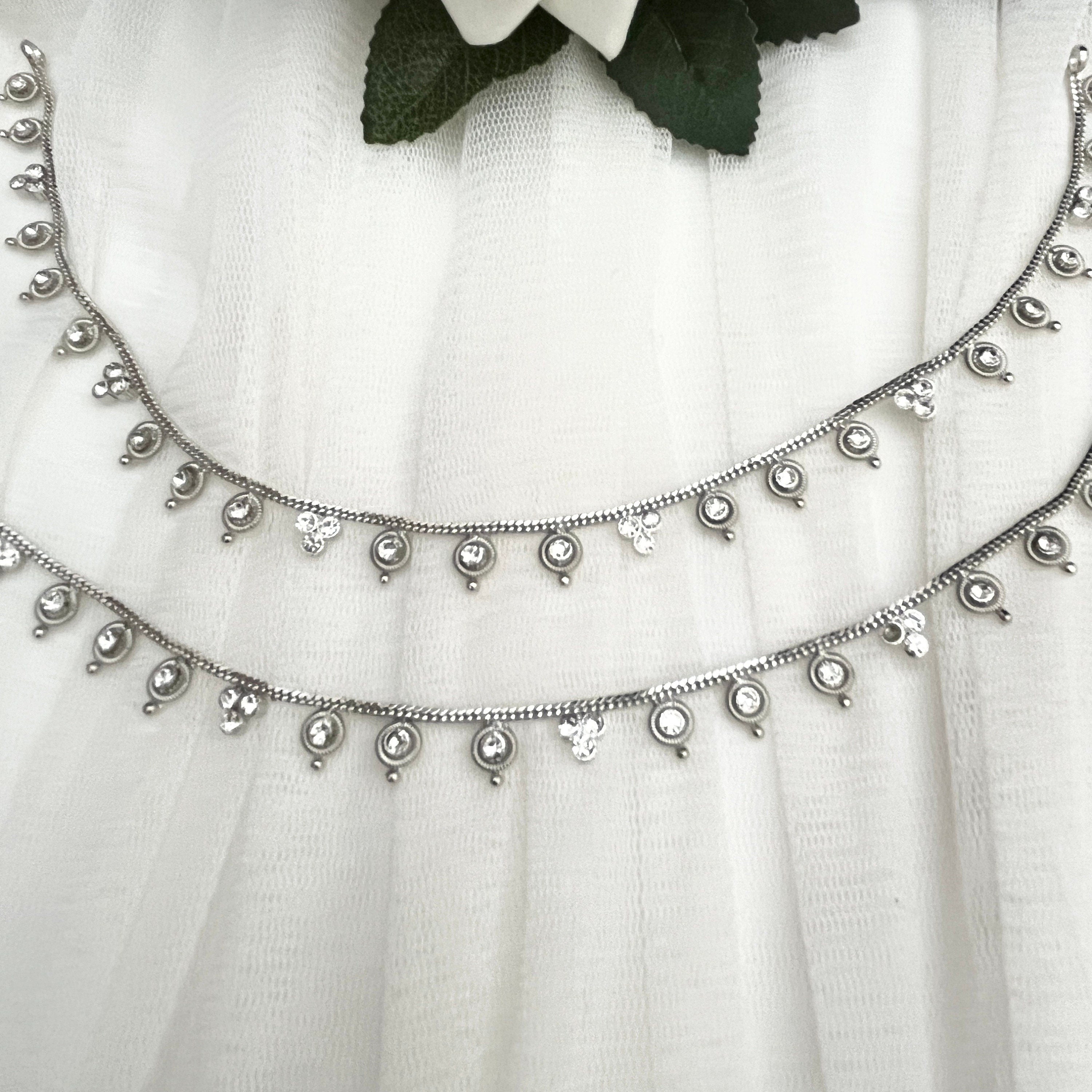 Beautiful Bridal Payal, Ghnghroo Silver Payal, Elegant Payal Anklets, Ghungru Anklets, Payzeb, Body Jewelry, Anklet