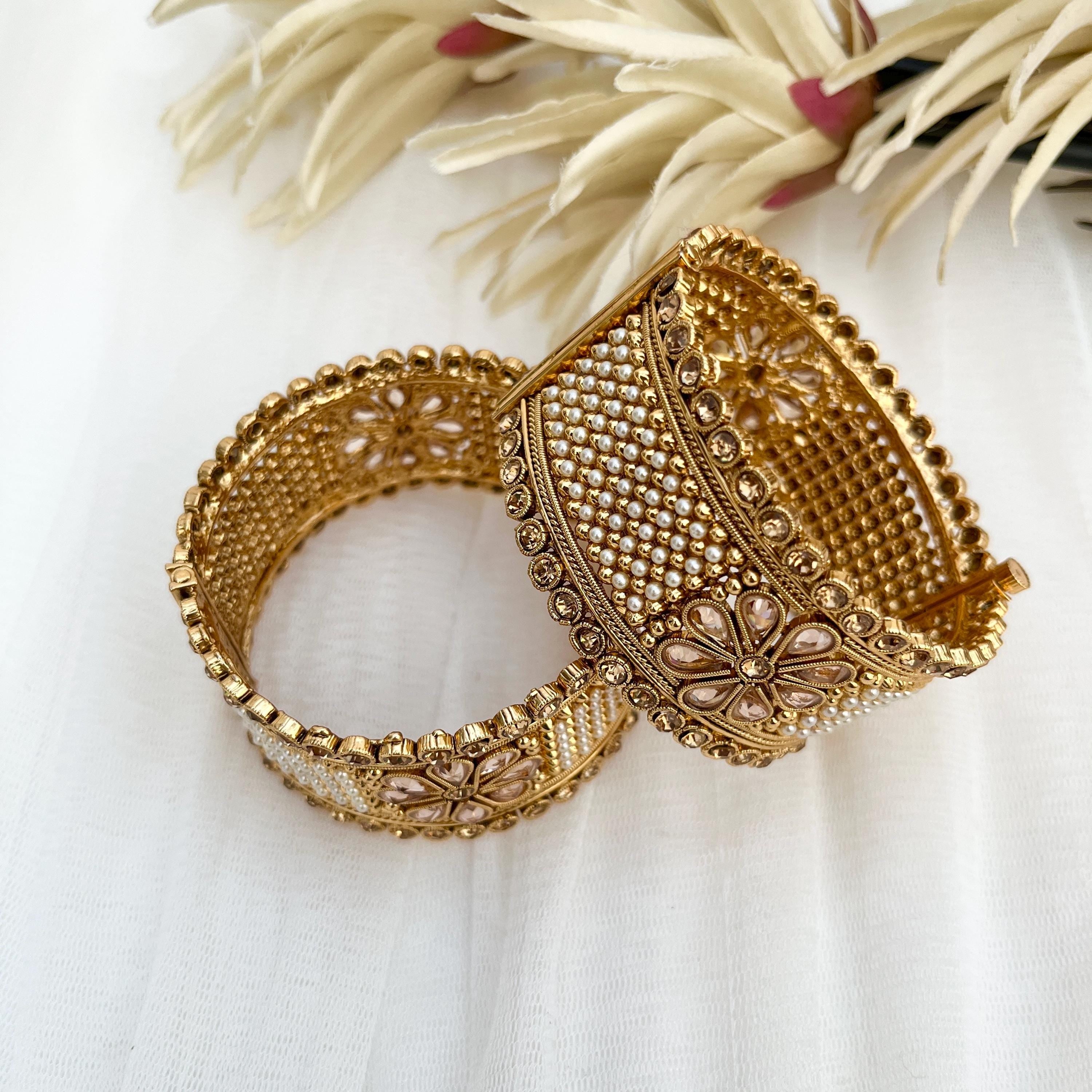 Indian Bangles, Gold Plated Kangan, Churriyan, Indian Jewellery