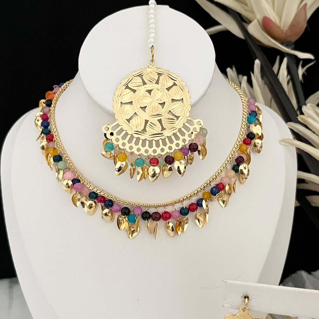 Gold Choker set,Pearl Choker Set jadau Jewelry,Punjabi Wedding Jewelry,Pakistani Bridal Jewelry,Hyderabad Jewelry,Patra Gold Traditional Set