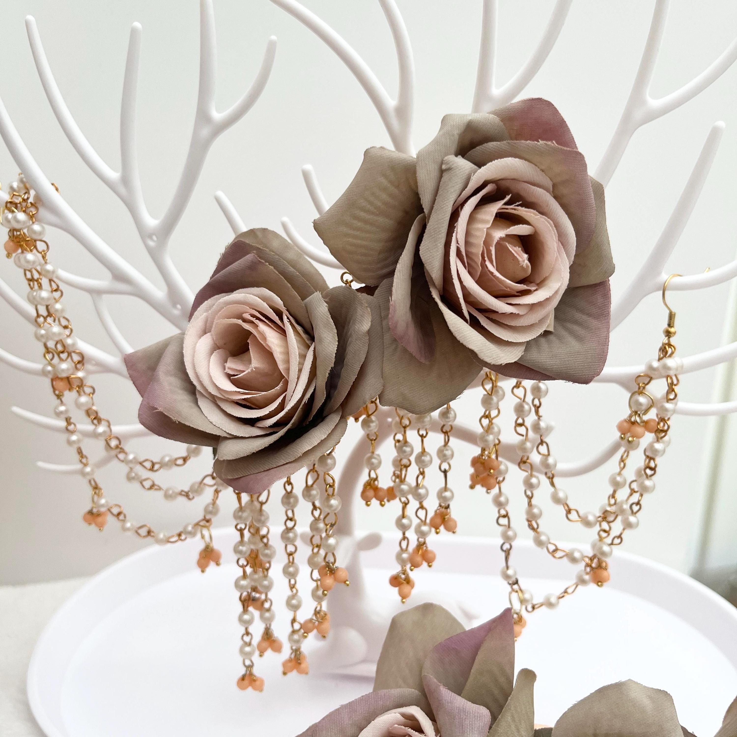 Floral Indian Bridal Jewelry Set: Haldi Maiyoon Accessory