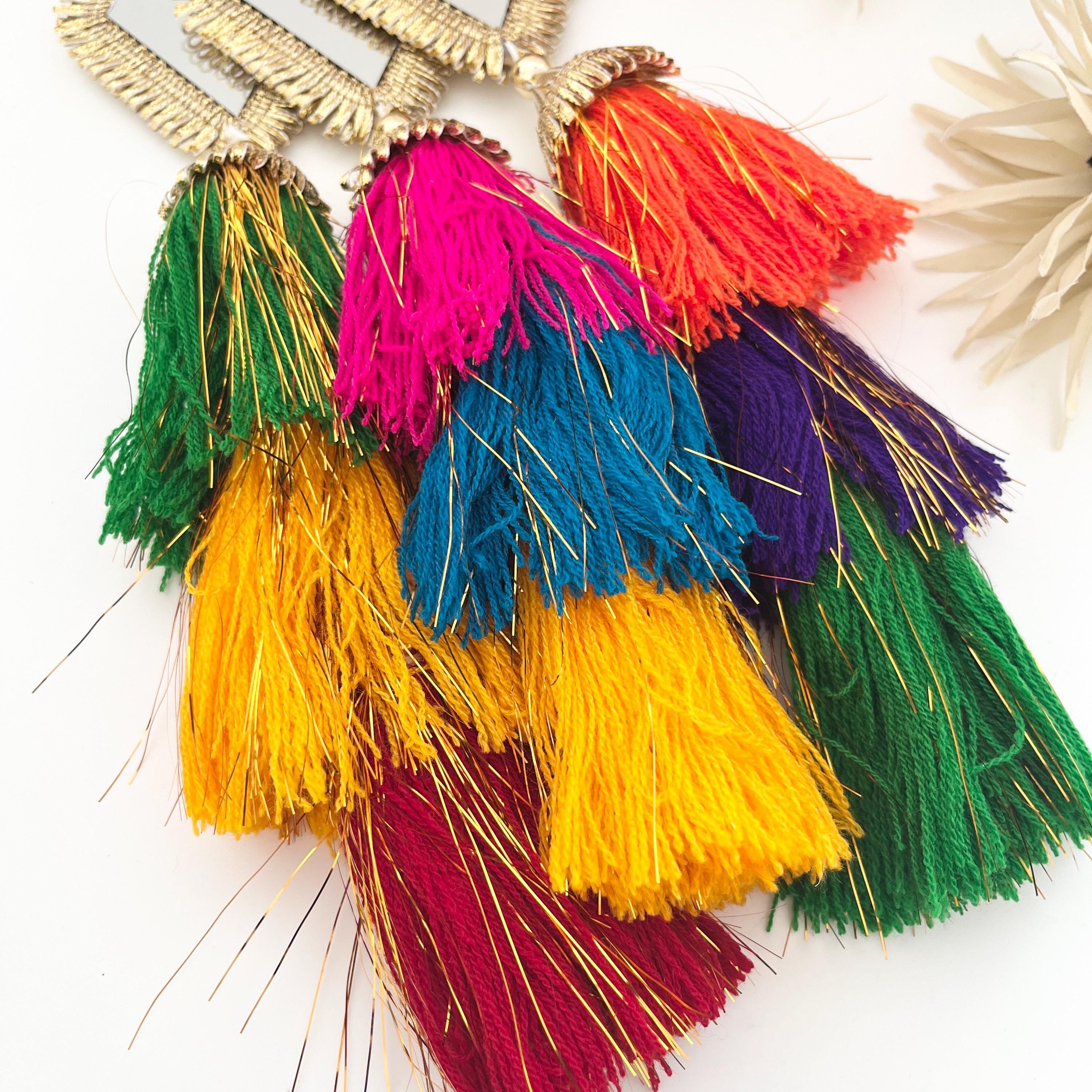 Pearl Braid Chain: Indian Bridal Hair Accessory with Tassels