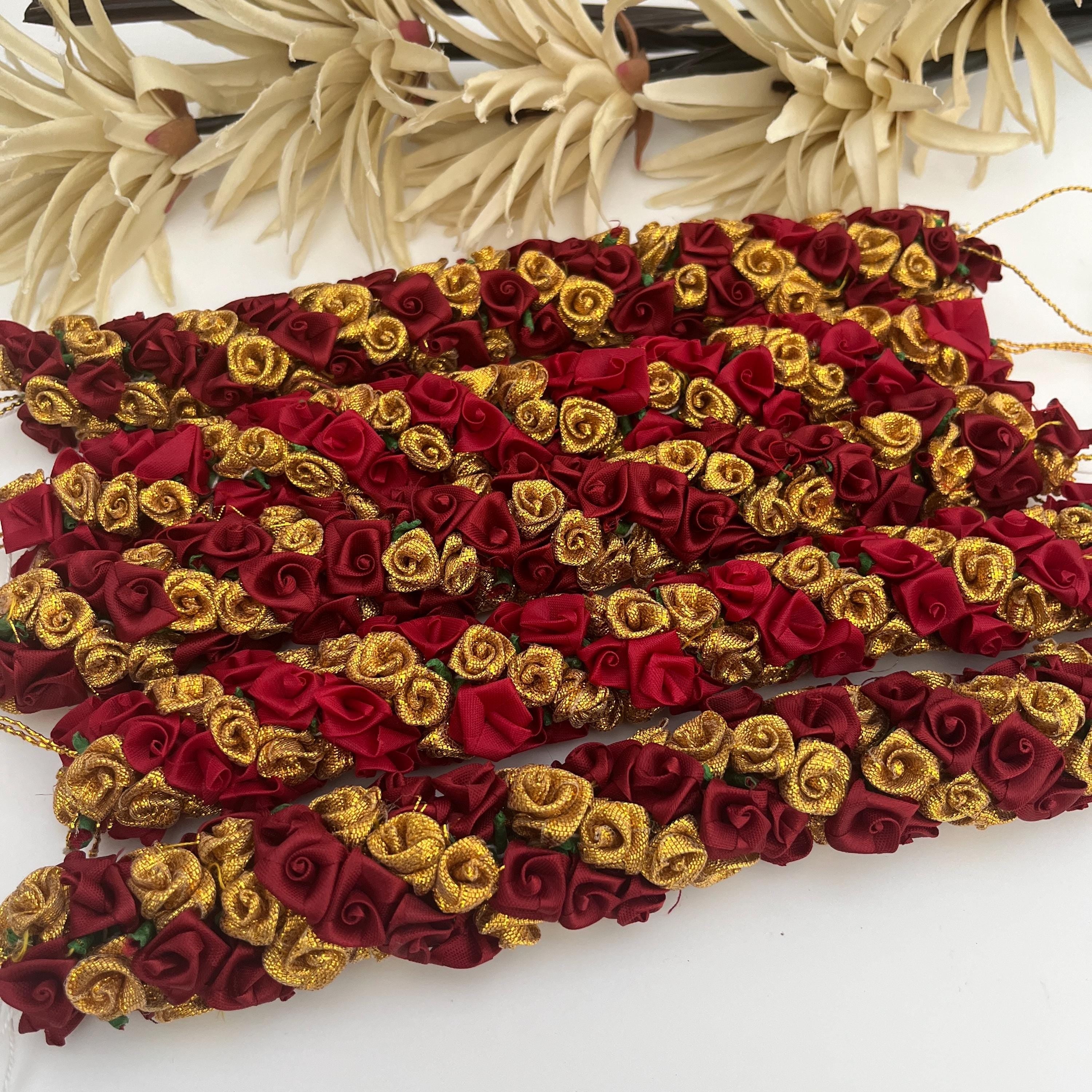 Gajra Hair Tiara: Foam Fabric, Indian Dance, Wedding Hair Accessories