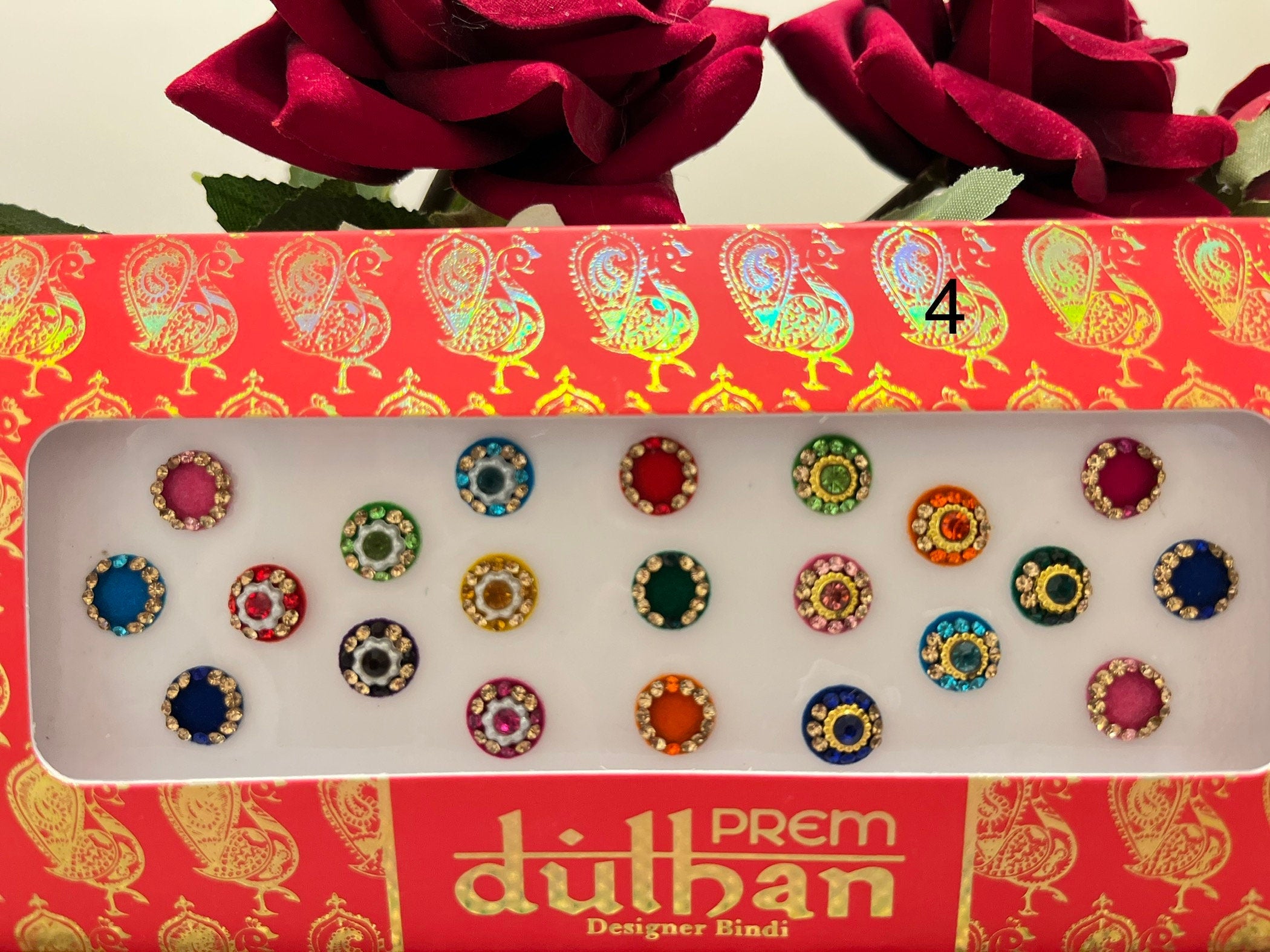 Indian Punjabi Bollywood traditional Fancy Bindi Packets Multicolour