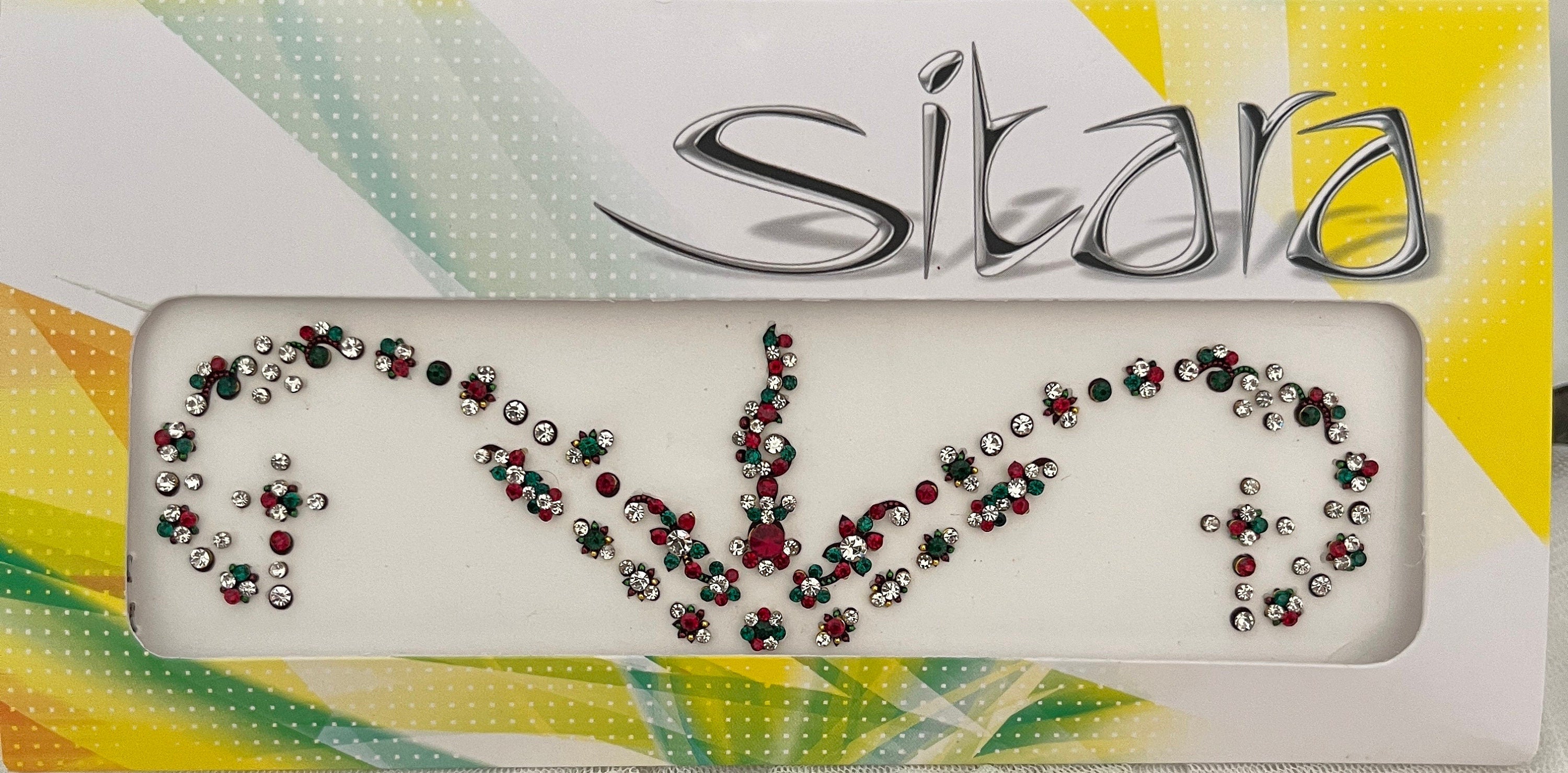 Indian Punjabi Bollywood traditional Fancy Bridal Bindi Packets Multicolour