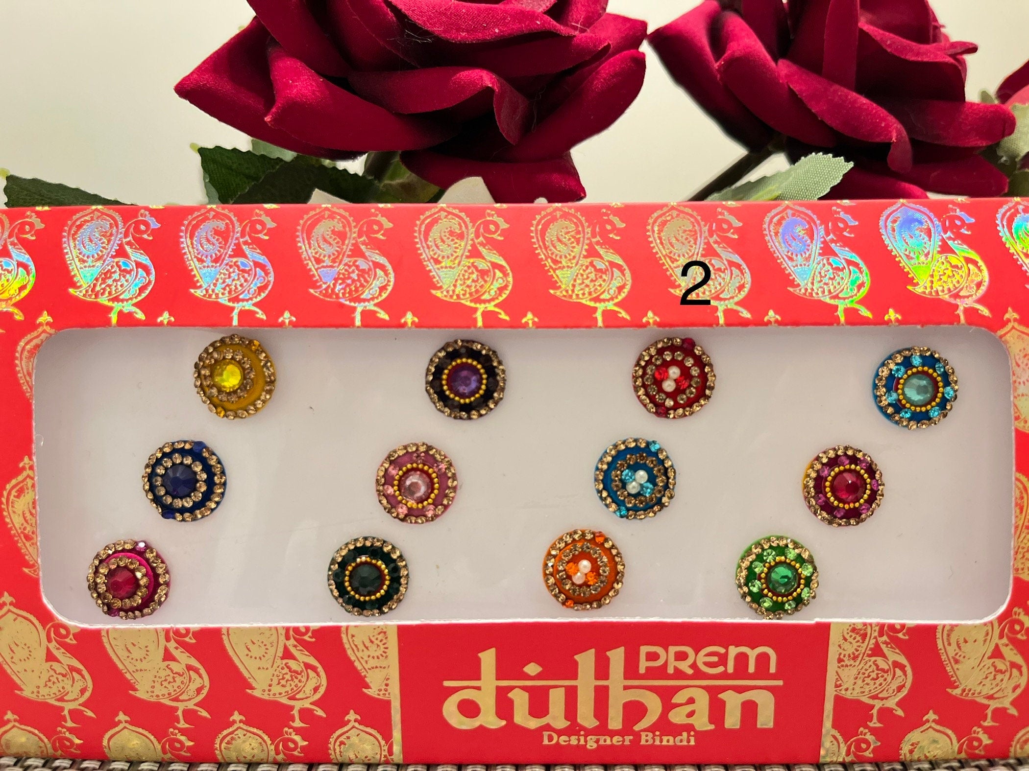 Indian Punjabi Bollywood traditional Fancy Bindi Packets Multicolour