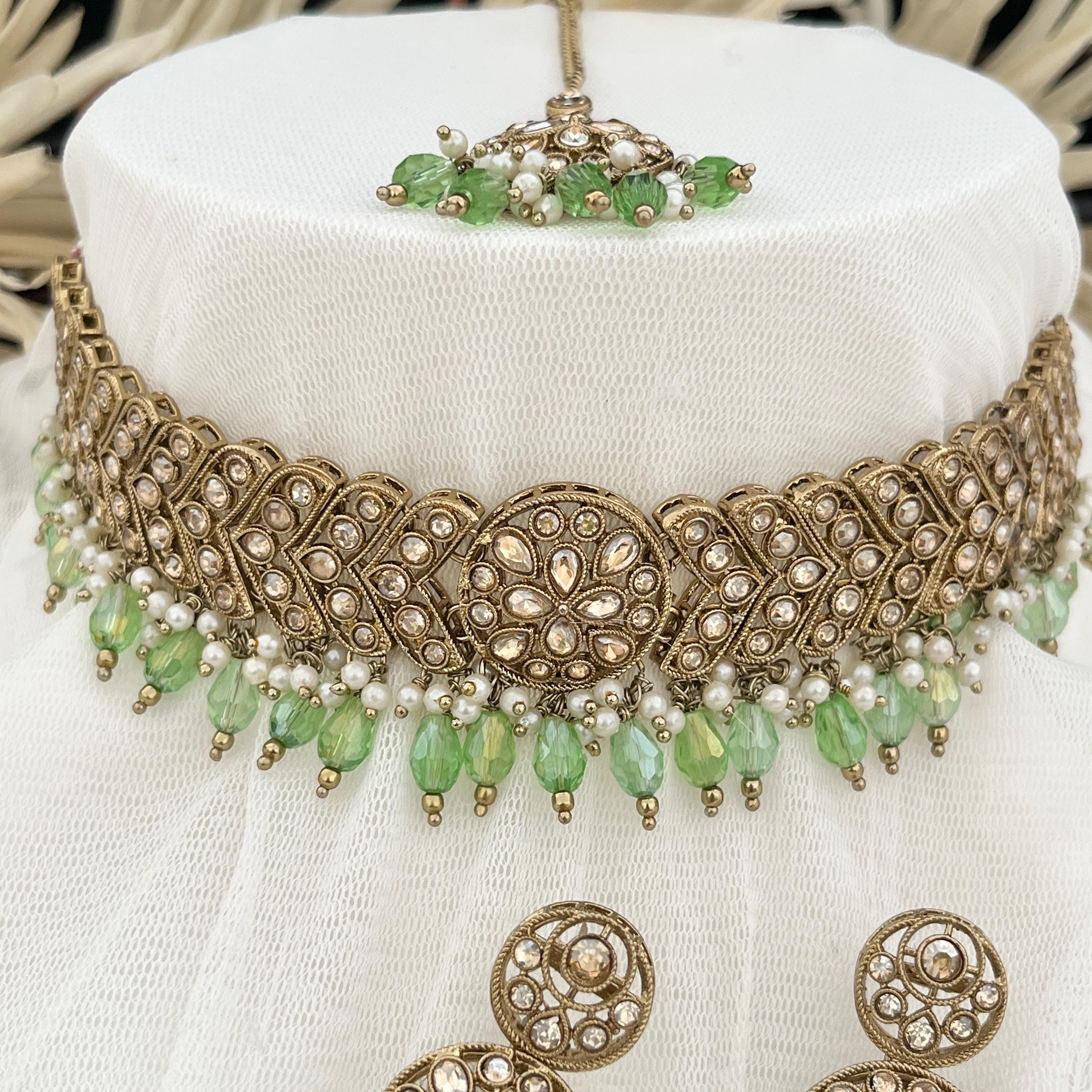 Indian Jewellery, Choker Polki Necklace, Indian Bridal Sets, Pakistani Jewellery, Bollywood