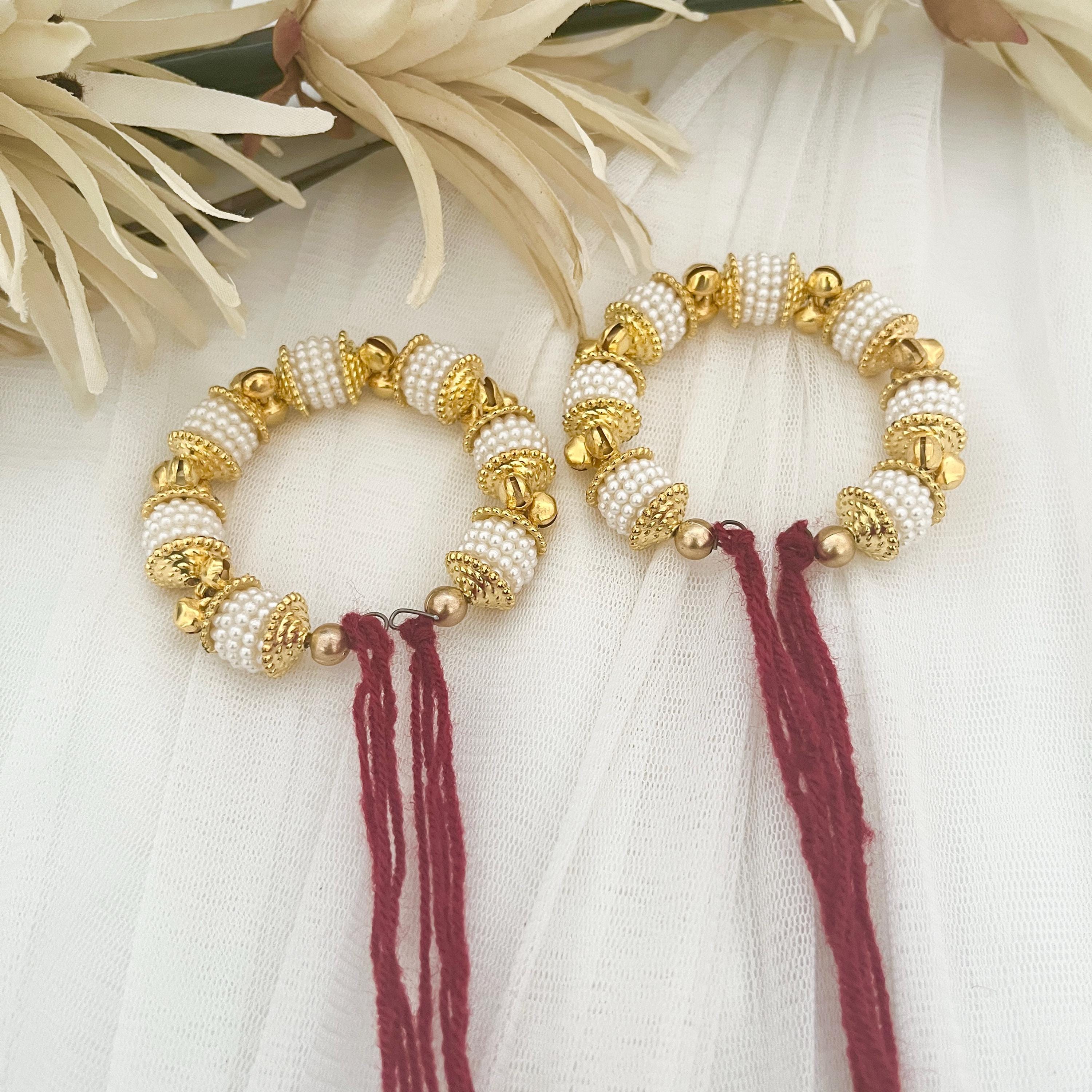 Bracelet Ganney & Atta Mauli Ball Indian Punjabi Wedding Maiyan Ceremony Haldi Ceremony Wedding Momento Favours Gift Fancy Gane Gaanas