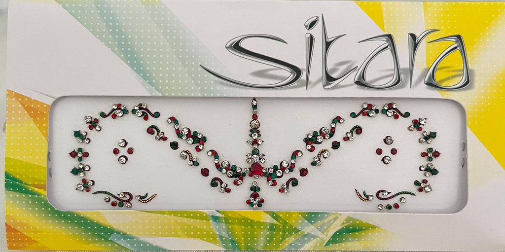 Indian Punjabi Bollywood traditional Fancy Bridal Bindi Packets Multicolour