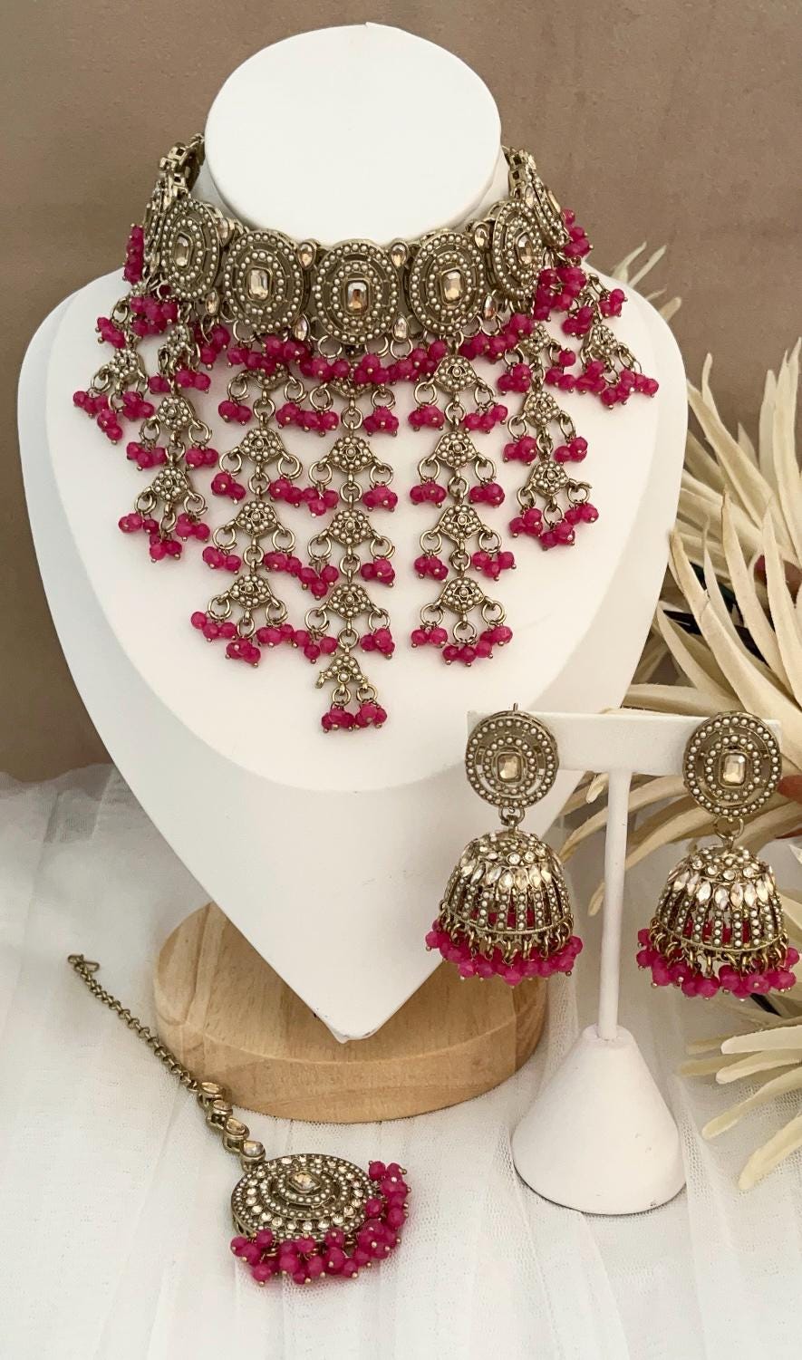 Indian Jewellery, Choker Polki Necklace, Indian Bridal Sets, Pakistani Jewellery, Bollywood, Silver Jewellery