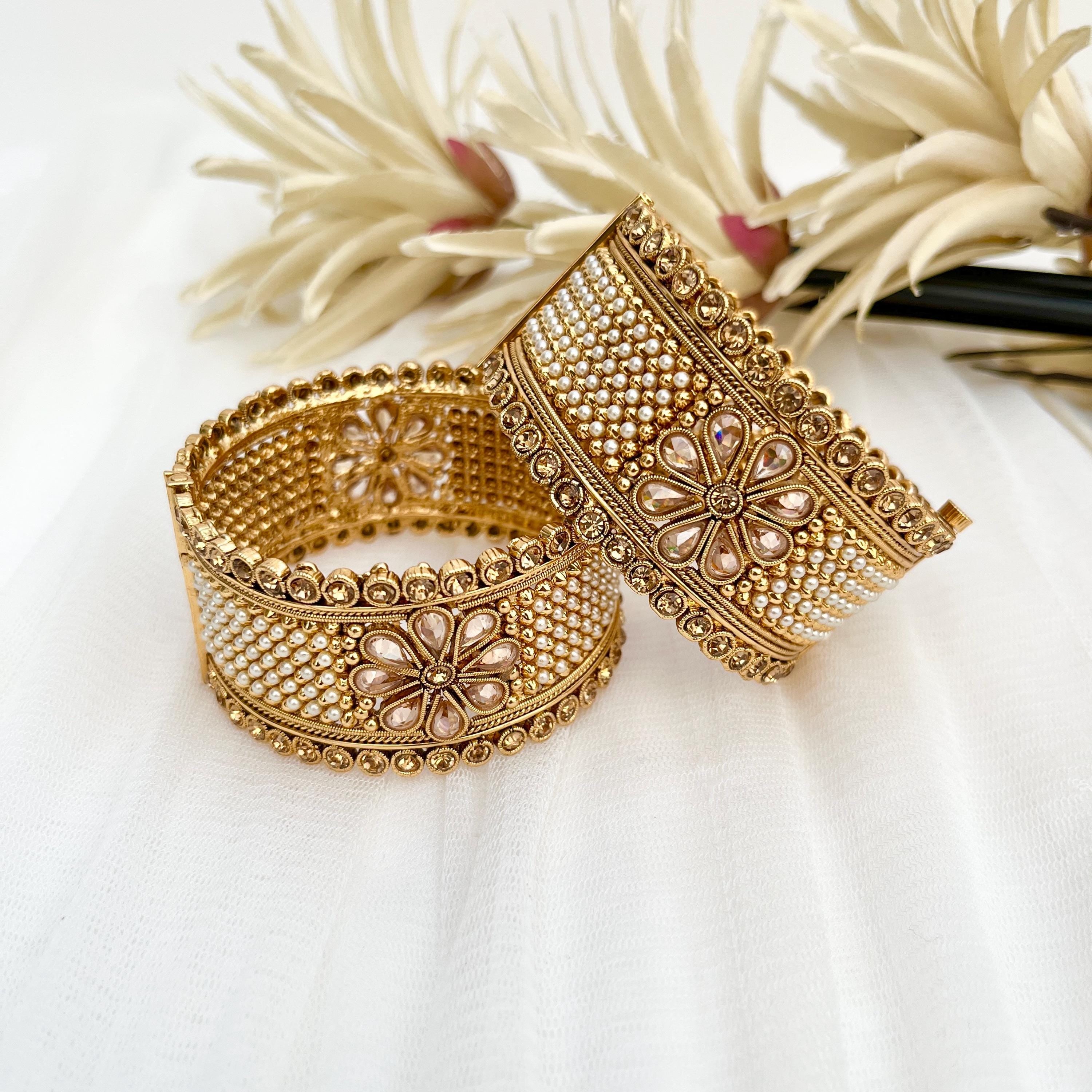 Indian Bangles, Gold Plated Kangan, Churriyan, Indian Jewellery