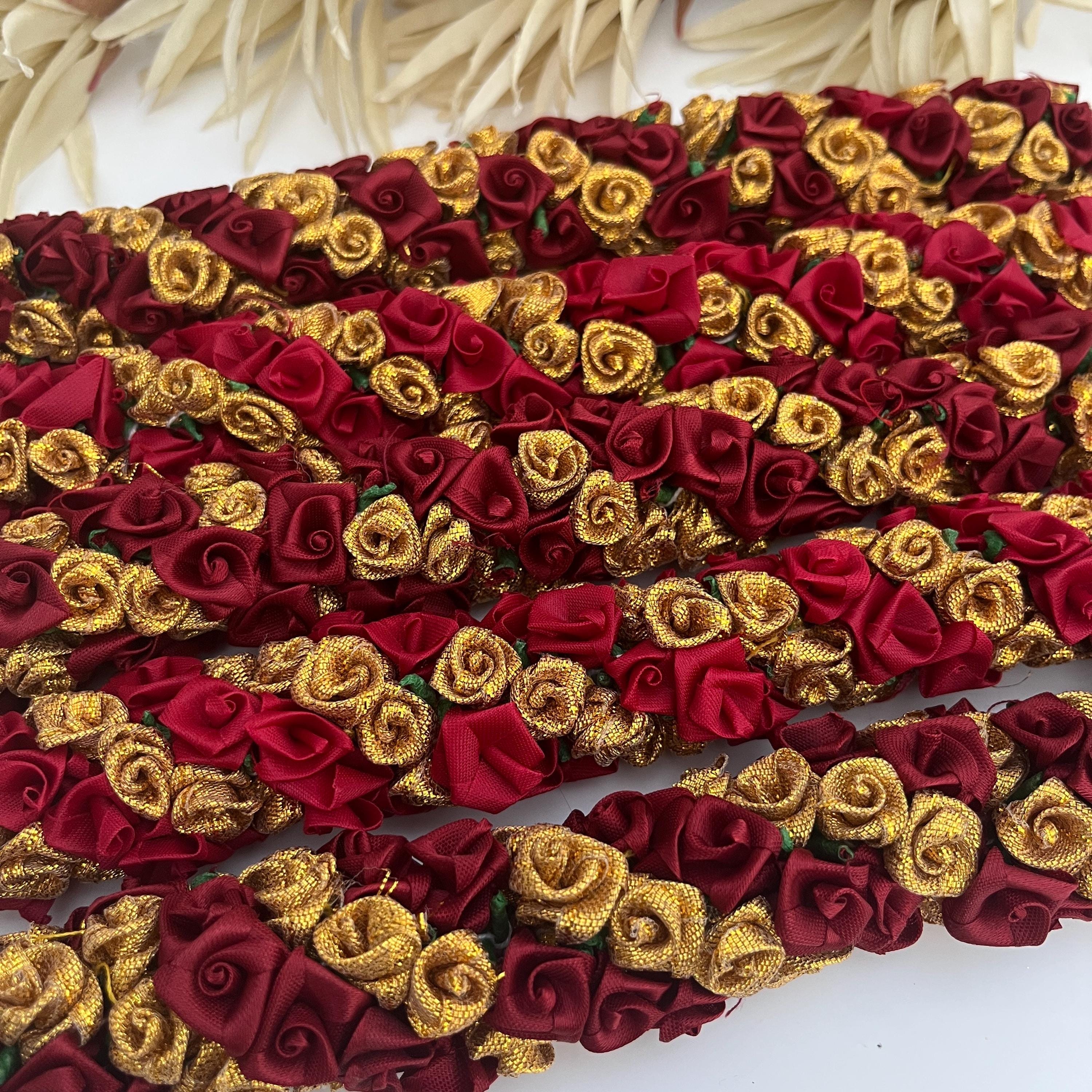 Gajra Hair Tiara: Foam Fabric, Indian Dance, Wedding Hair Accessories