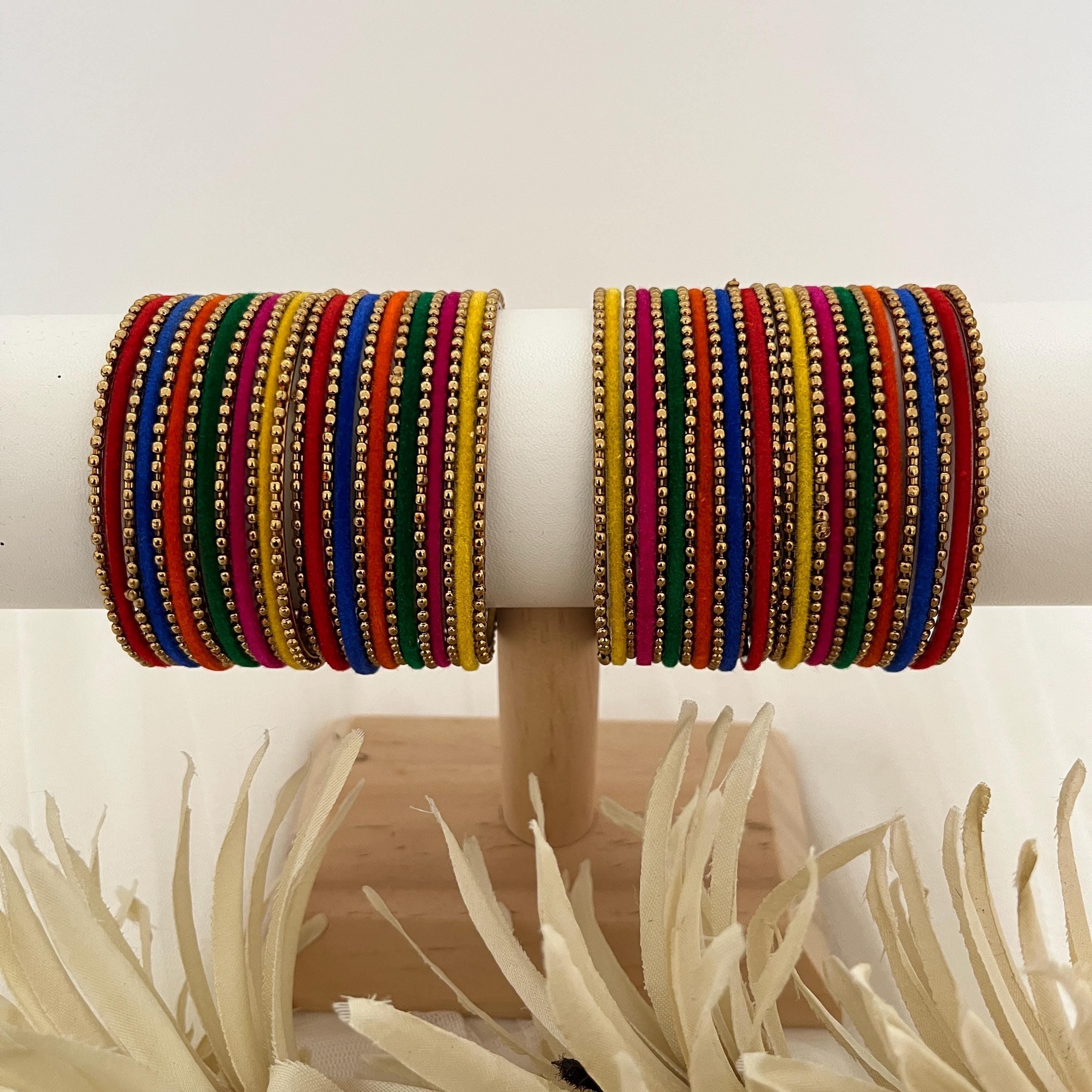 Bangles, Multicolour Churriyan, Kangan Bangles: Indian Punjabi Jewelry Set