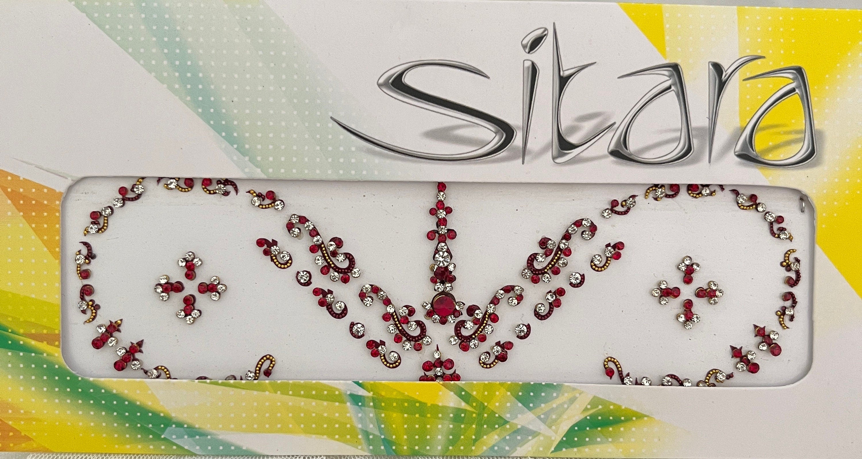 Indian Punjabi Bollywood traditional Fancy Bridal Bindi Packets Multicolour