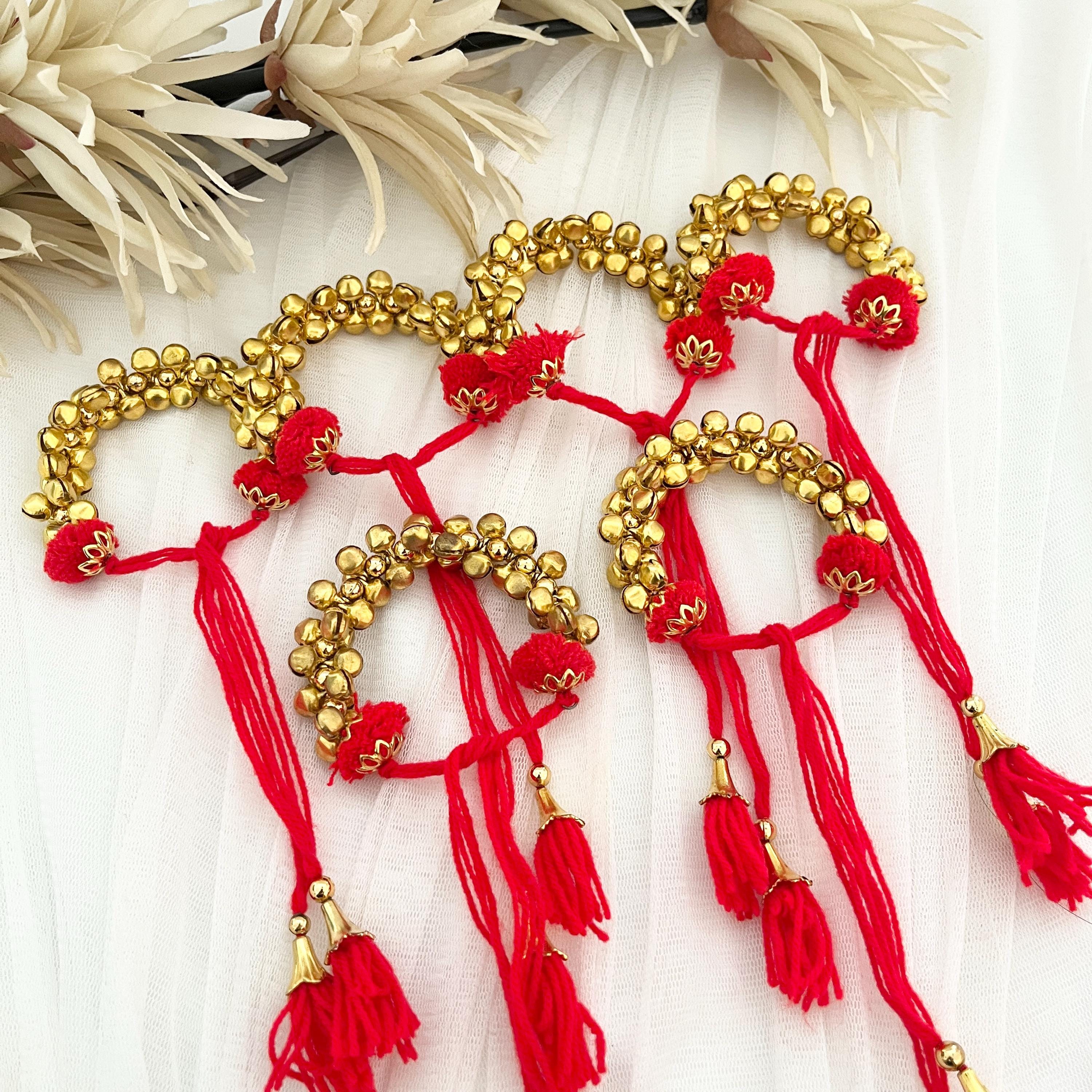 Bracelet Ganney & Atta Mauli Ball Indian Punjabi Wedding Maiyan Ceremony Haldi Ceremony Wedding Momento Favours Gift Fancy Gane Gaanas