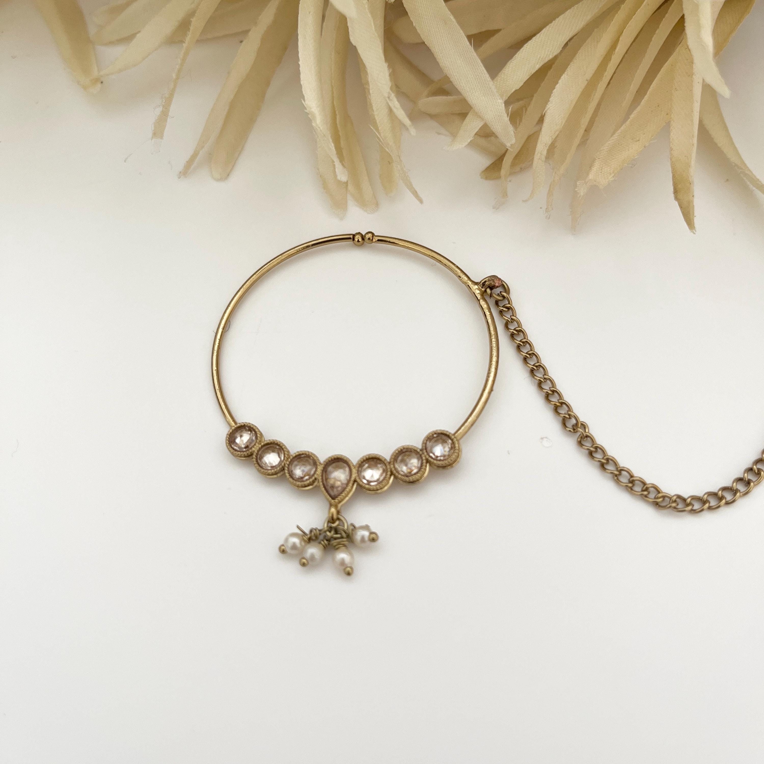 Nath nose ring | Nath/Nose ring/Nathni/clip on Nath | Bridal/wedding/engagement | Asian/Indian/Pakistani Jewellery