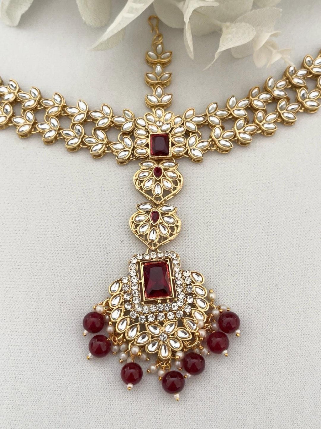 Mattha Patti/ Head Piece/ Sheeshphool/ Indian Fore Head Jewelry/ Jhoomer/ Maang Tikka