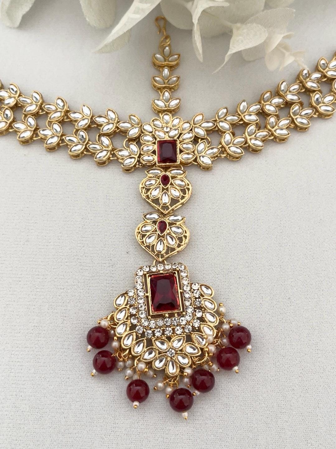 Mattha Patti/ Head Piece/ Sheeshphool/ Indian Fore Head Jewelry/ Jhoomer/ Maang Tikka