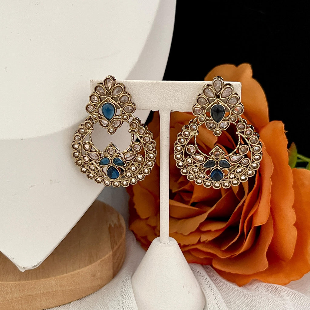Indian Jewellery, Choker Polki Necklace, Indian Bridal Sets, Pakistani Jewellery, Bollywood, Blue Jewellery Set