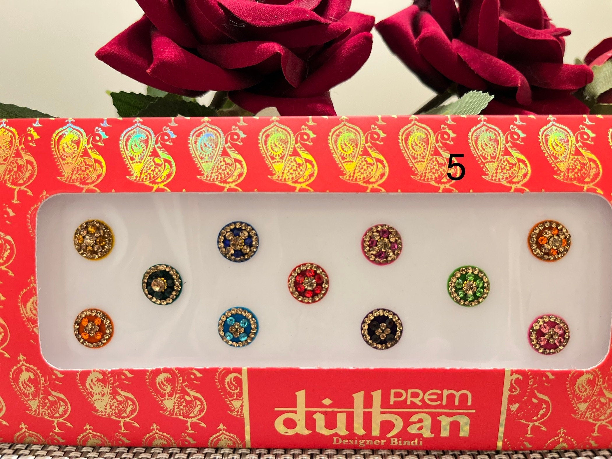 Indian Punjabi Bollywood traditional Fancy Bindi Packets Multicolour