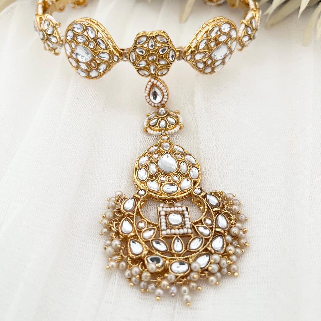 Mattha Patti/ Head Piece/ Sheeshphool/ Indian Fore Head Jewelry/ Jhoomer/ Maang Tikka
