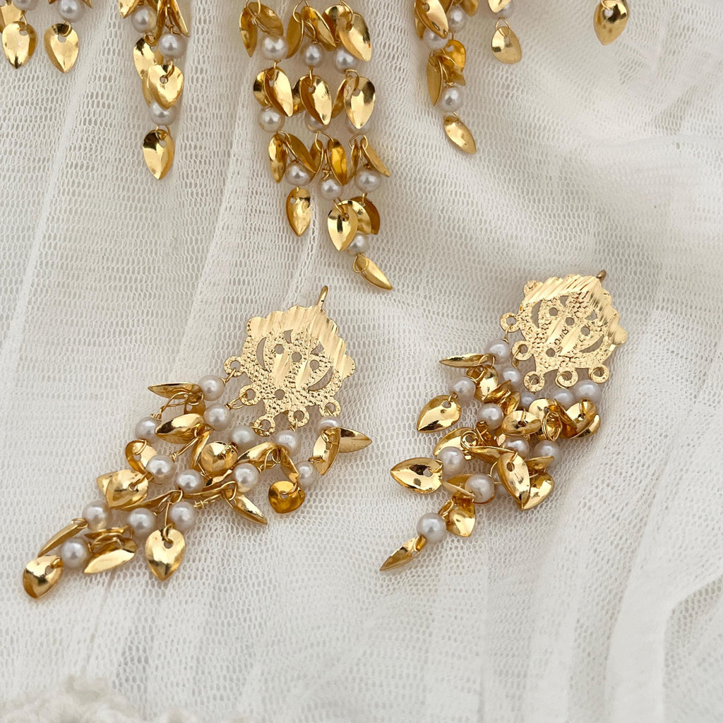 Gold Choker set,Pearl Choker Set jadau Jewelry,Punjabi Wedding Jewelry,Pakistani Bridal Jewelry,Hyderabad Jewelry,Patra Gold Traditional Set