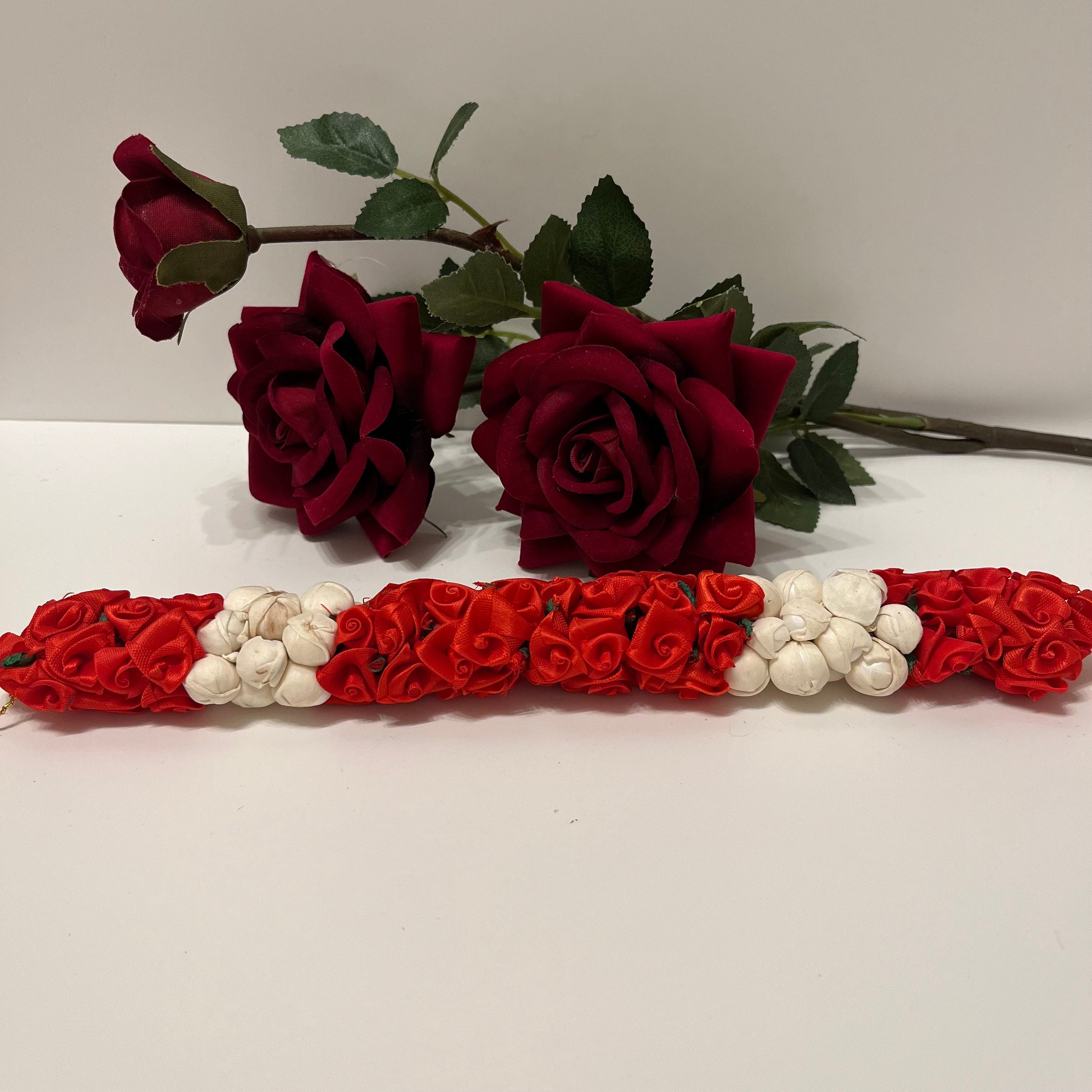 Resuable Gajra hair accessories tiara, made of foam fabric. Bharatanatyam / kuchipudi dance / weddings/ events/ bride / hair accessories