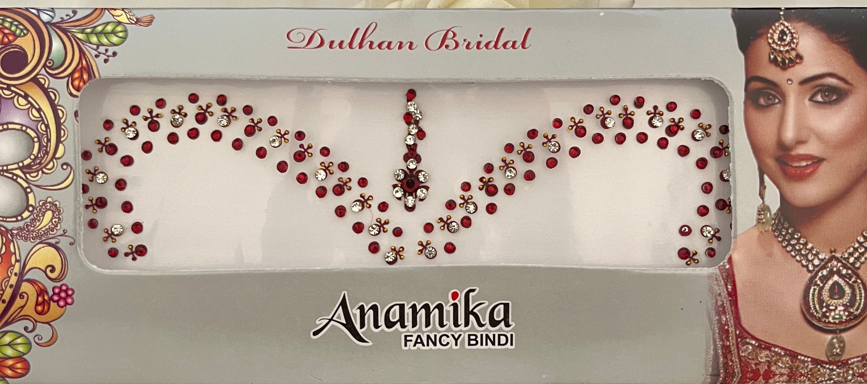 Indian Punjabi Bollywood traditional Fancy Bridal Bindi Packets Multicolour