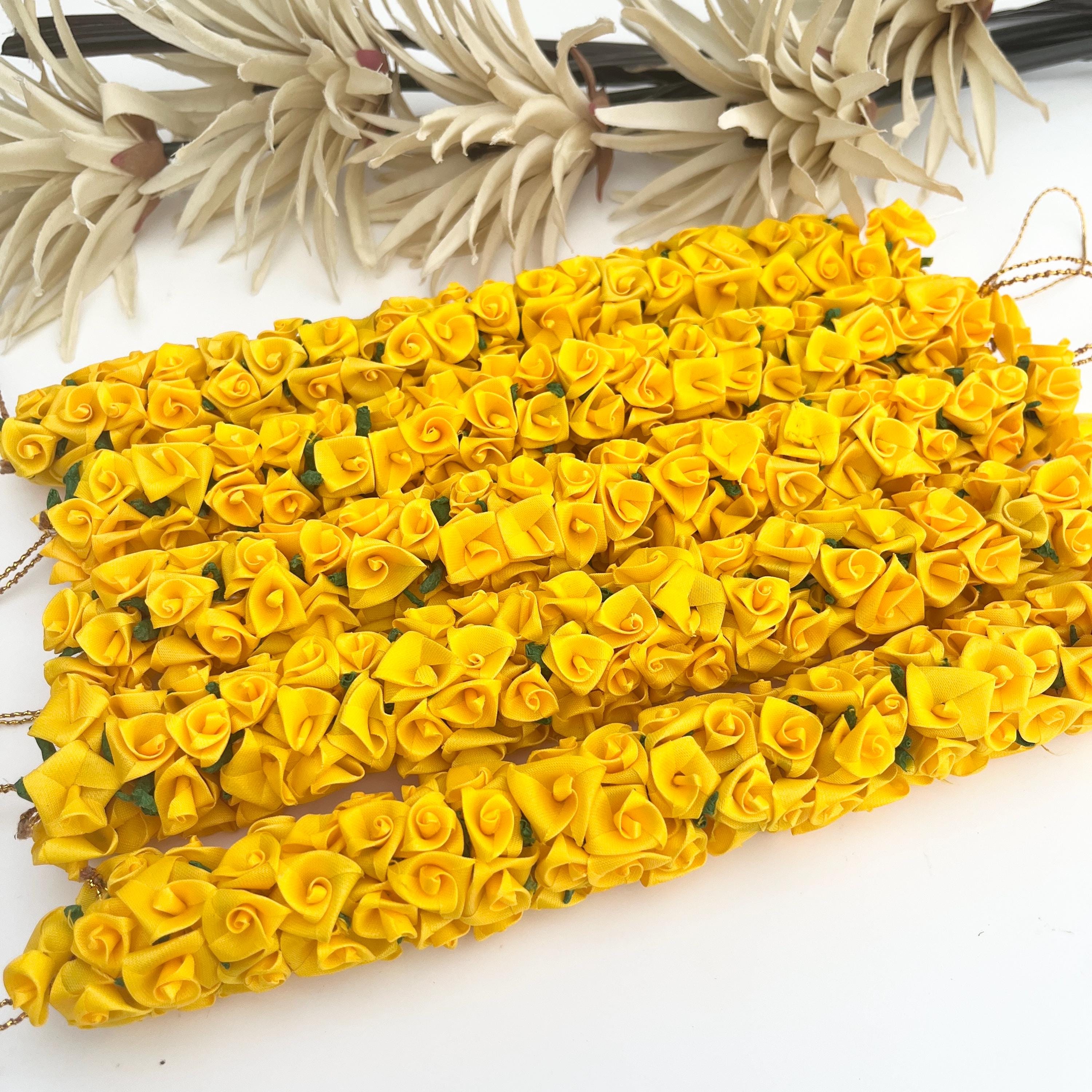 Reusable Gajra Hair Tiara: Foam Fabric Floral Hair Accessories